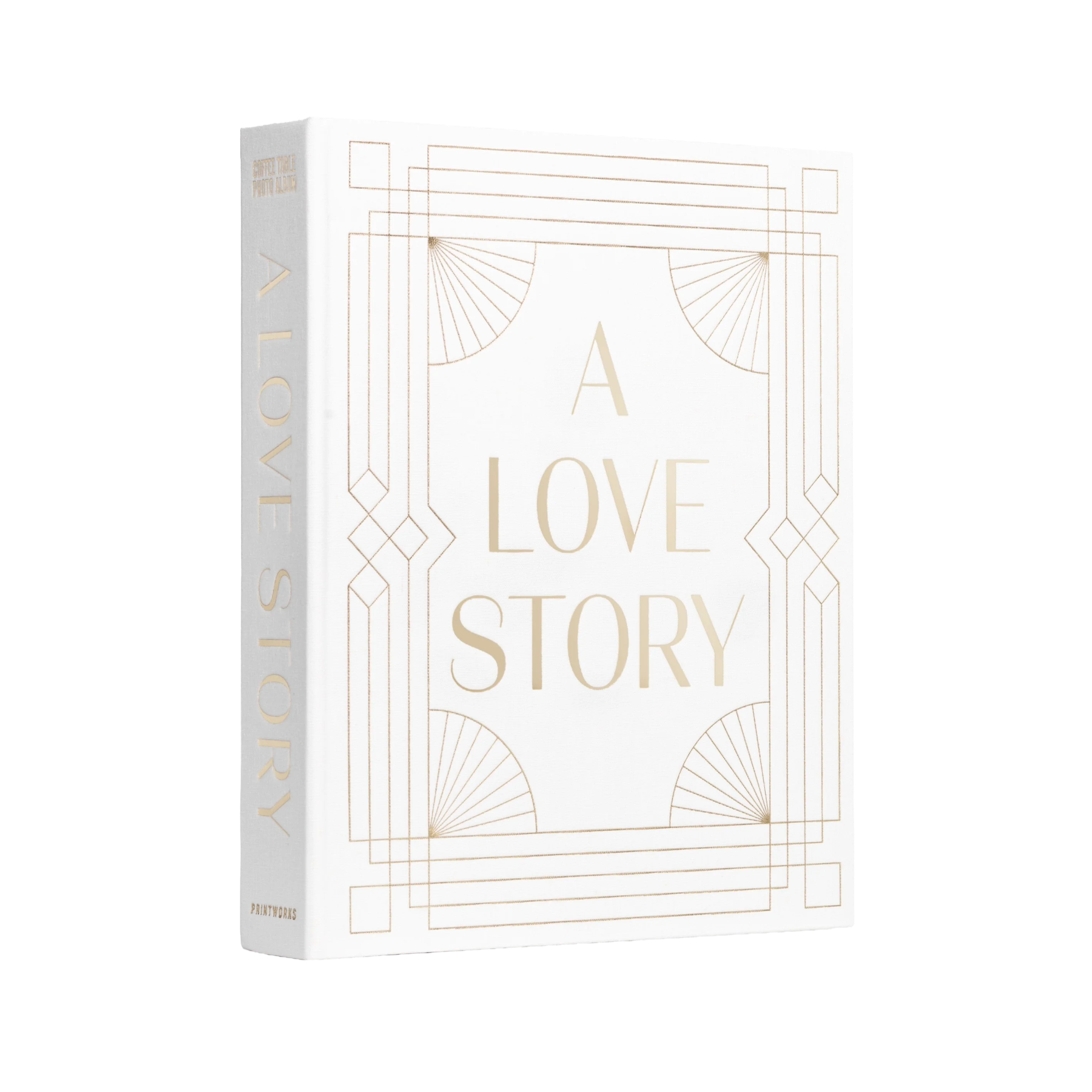 Album na zdjęcia A LOVE STORY biały ze złotym