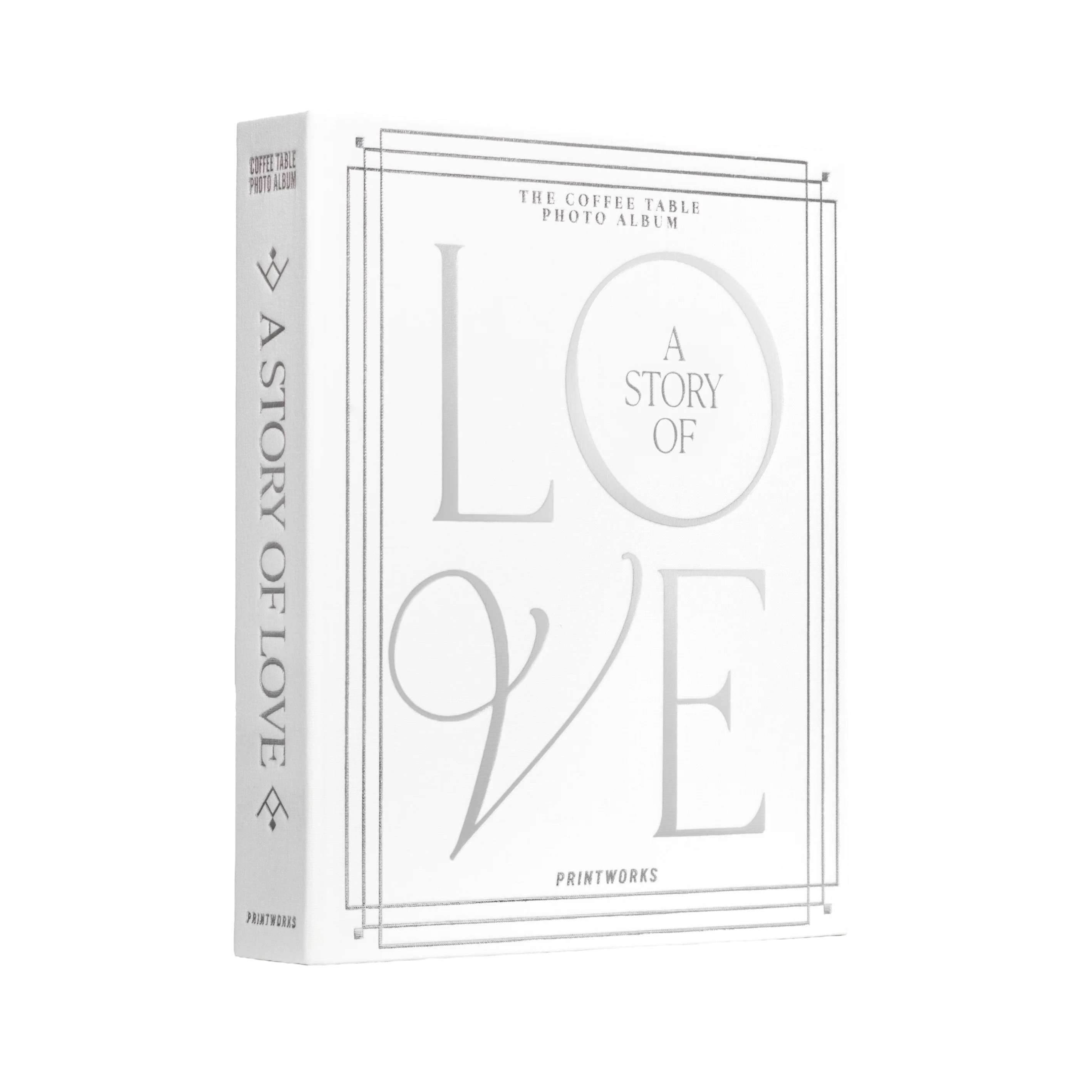Album na zdjęcia A STORY OF LOVE biały ze srebrnym