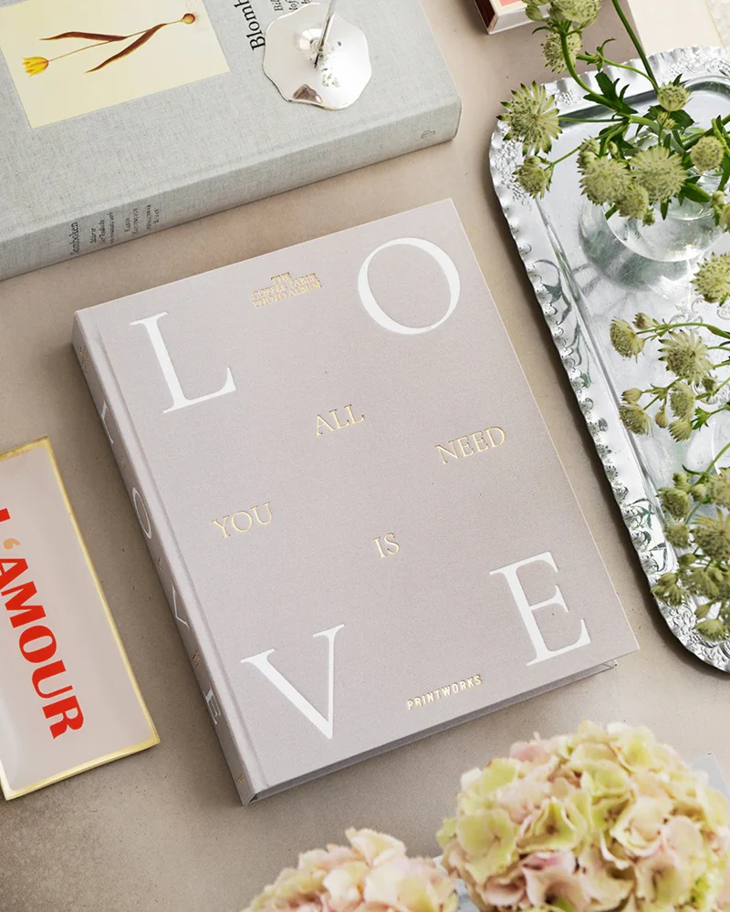 Album na zdjęcia ALL YOU NEED IS LOVE beżowy - Image 2