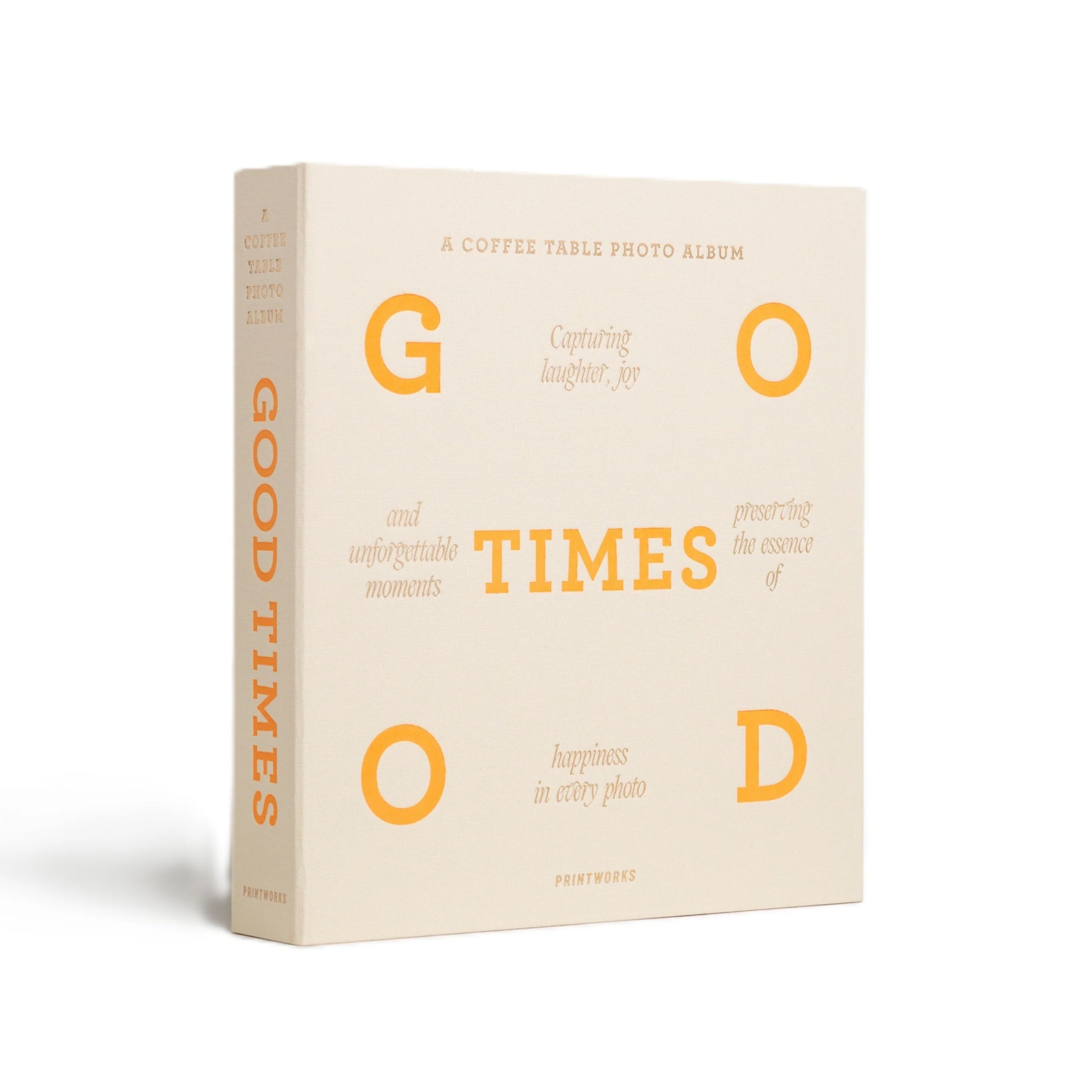 Album na zdjęcia GOOD TIMES beżowy z pomarańczowym