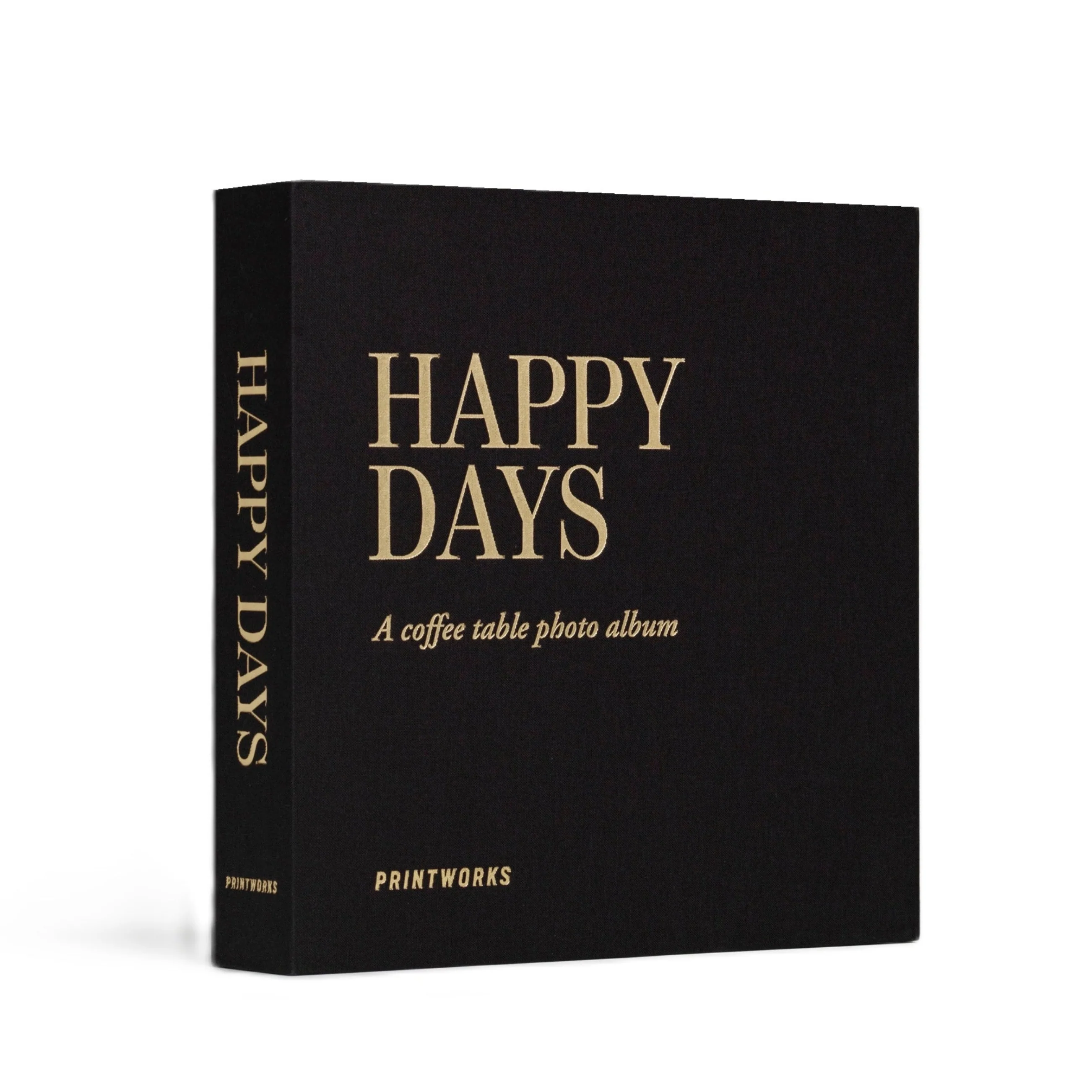 Album na zdjęcia HAPPY DAYS czarny ze złotym
