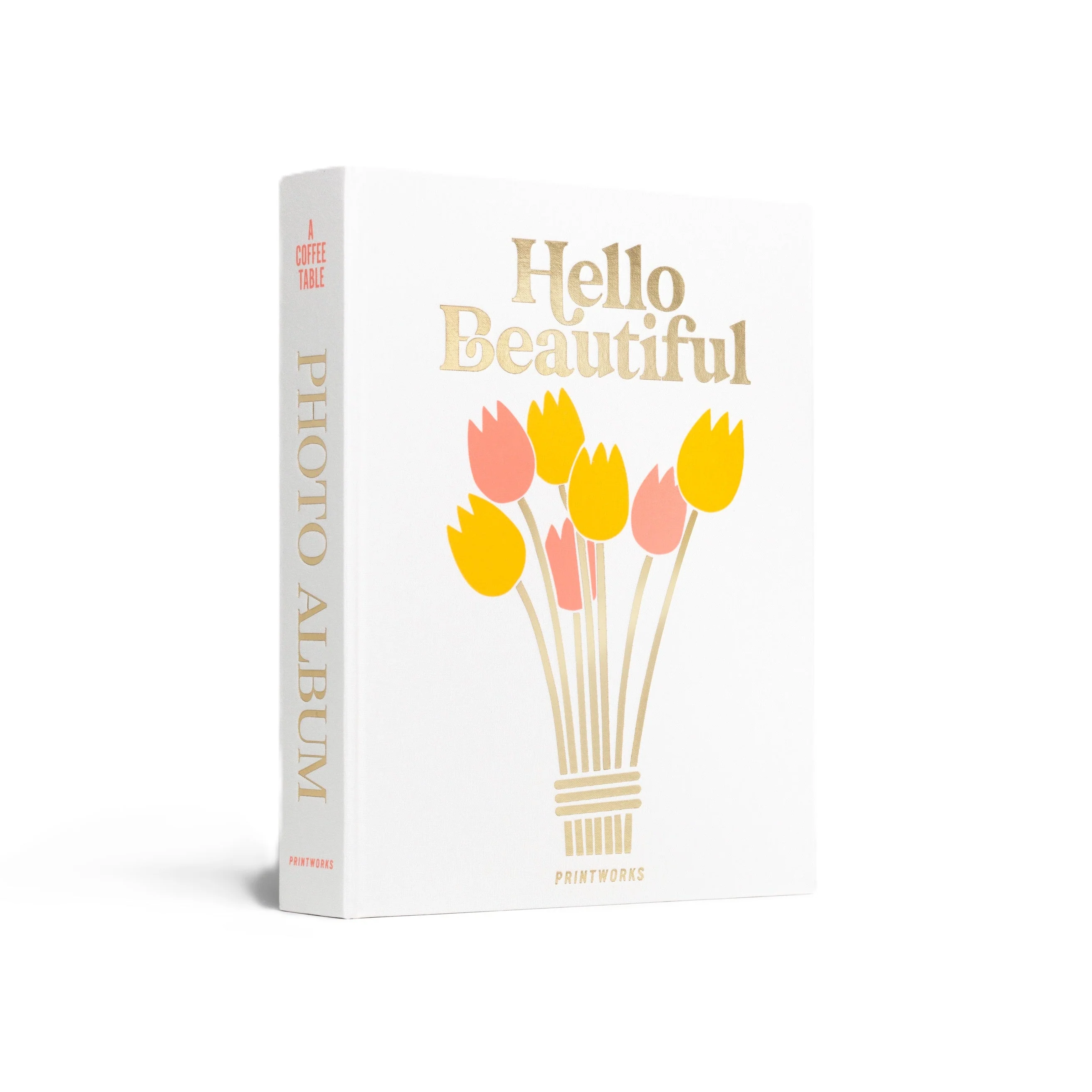 Album na zdjęcia HELLO BEAUTIFUL biały ze złotym