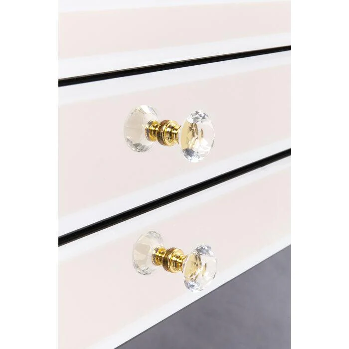 Biurko szklane LUXURY PEARL szampański - Image 15