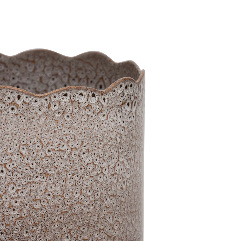 Donica ceramiczna RIVER brązowy z białym - Image 4