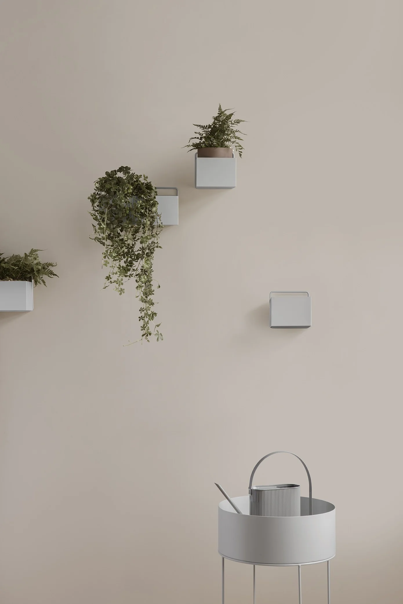 Donica okrągła PLANT BOX ROUND jasnoszary - Image 4