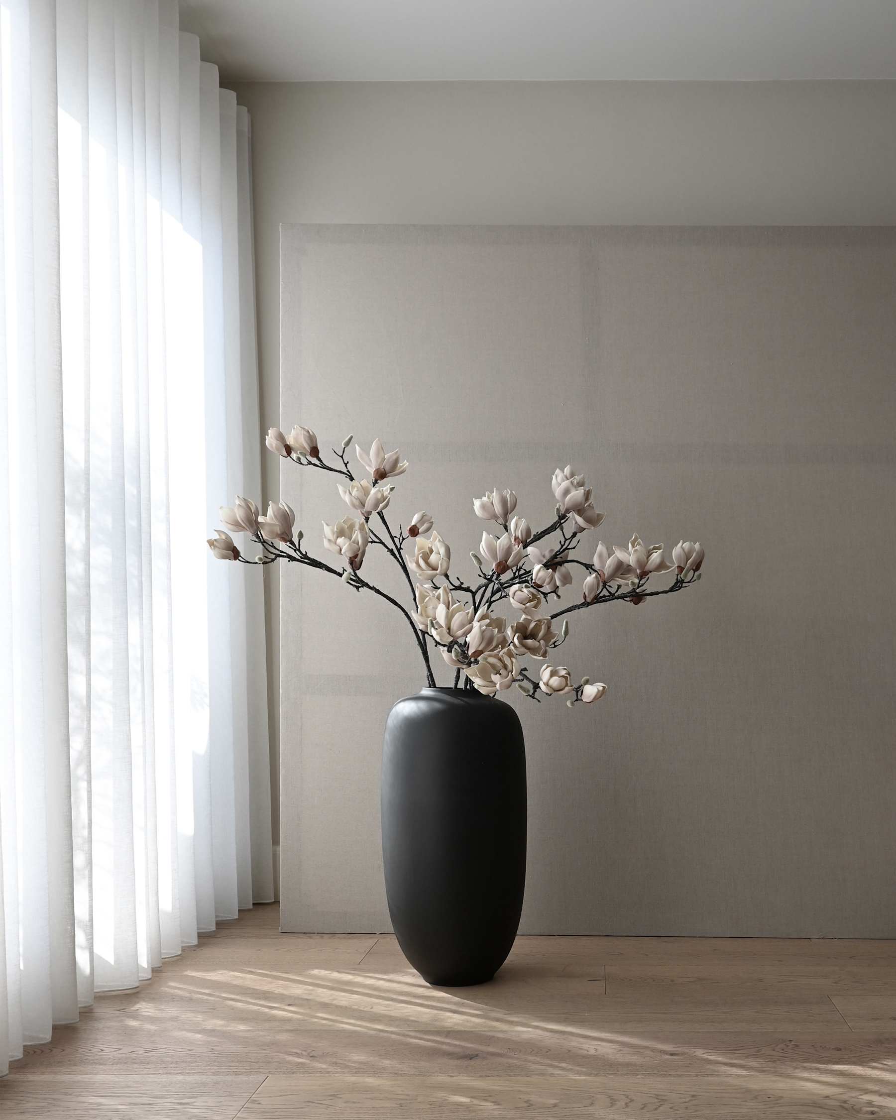 Wazon SUNAO SLIM czarna ceramika - Image 3