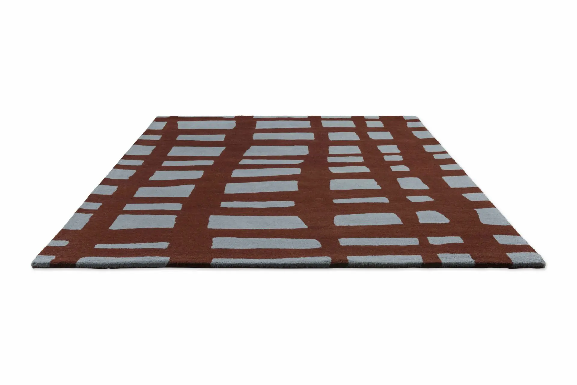 Dywan ARLO BRICK bordowy z szarym - Image 6