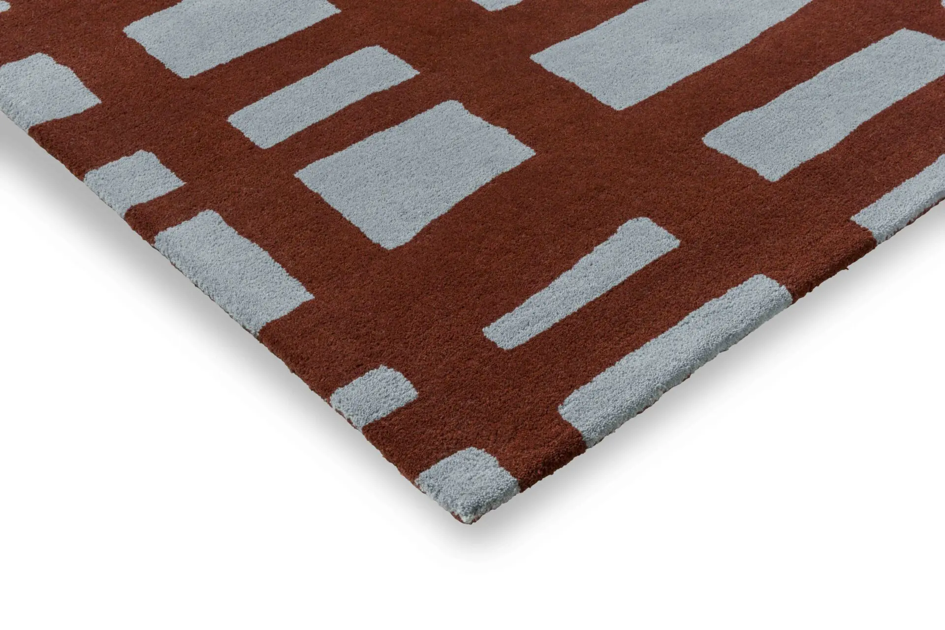 Dywan ARLO BRICK bordowy z szarym - Image 8