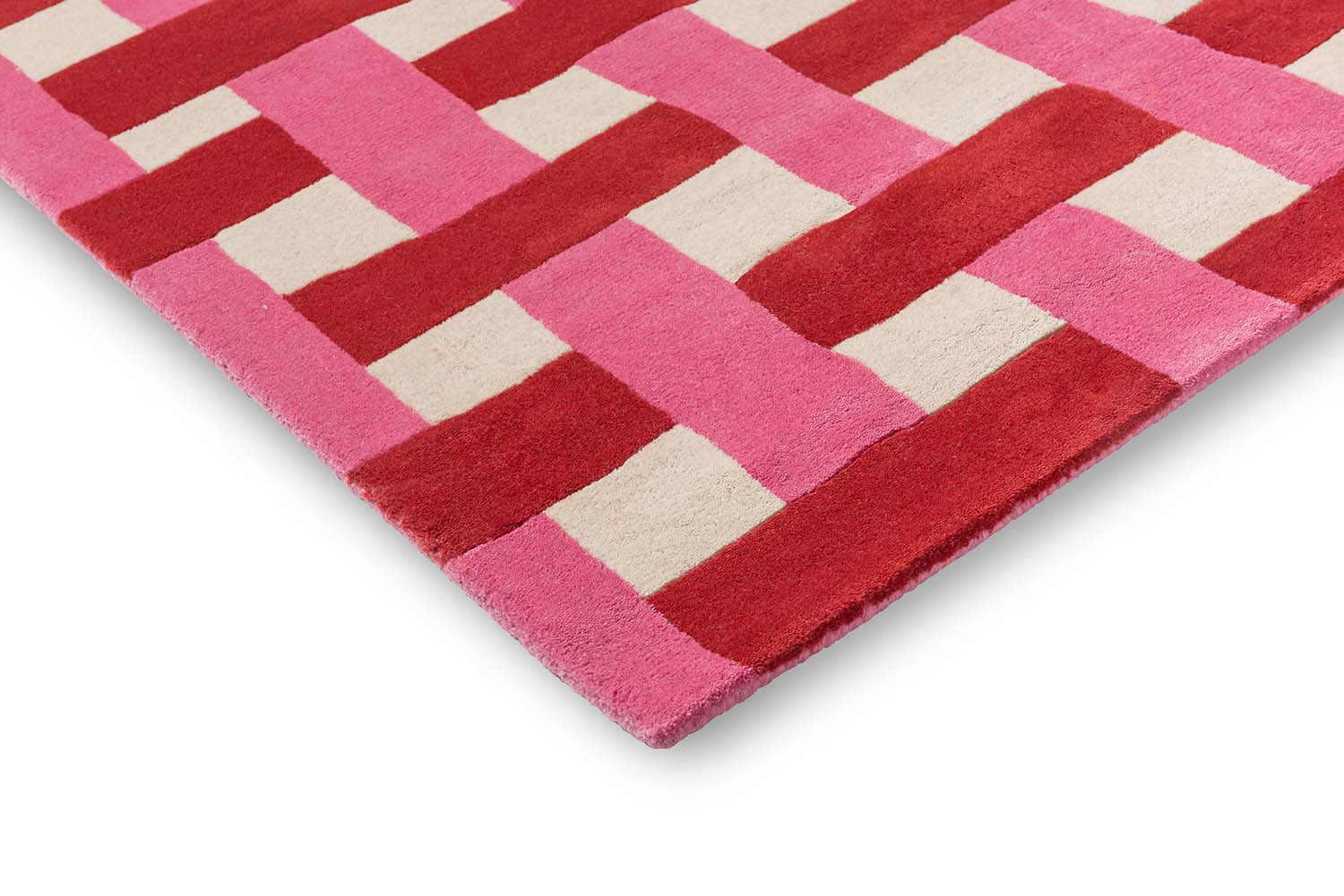 Dywan BASKETWEAVE CORAL ROSE czerwono-różowy - Image 5
