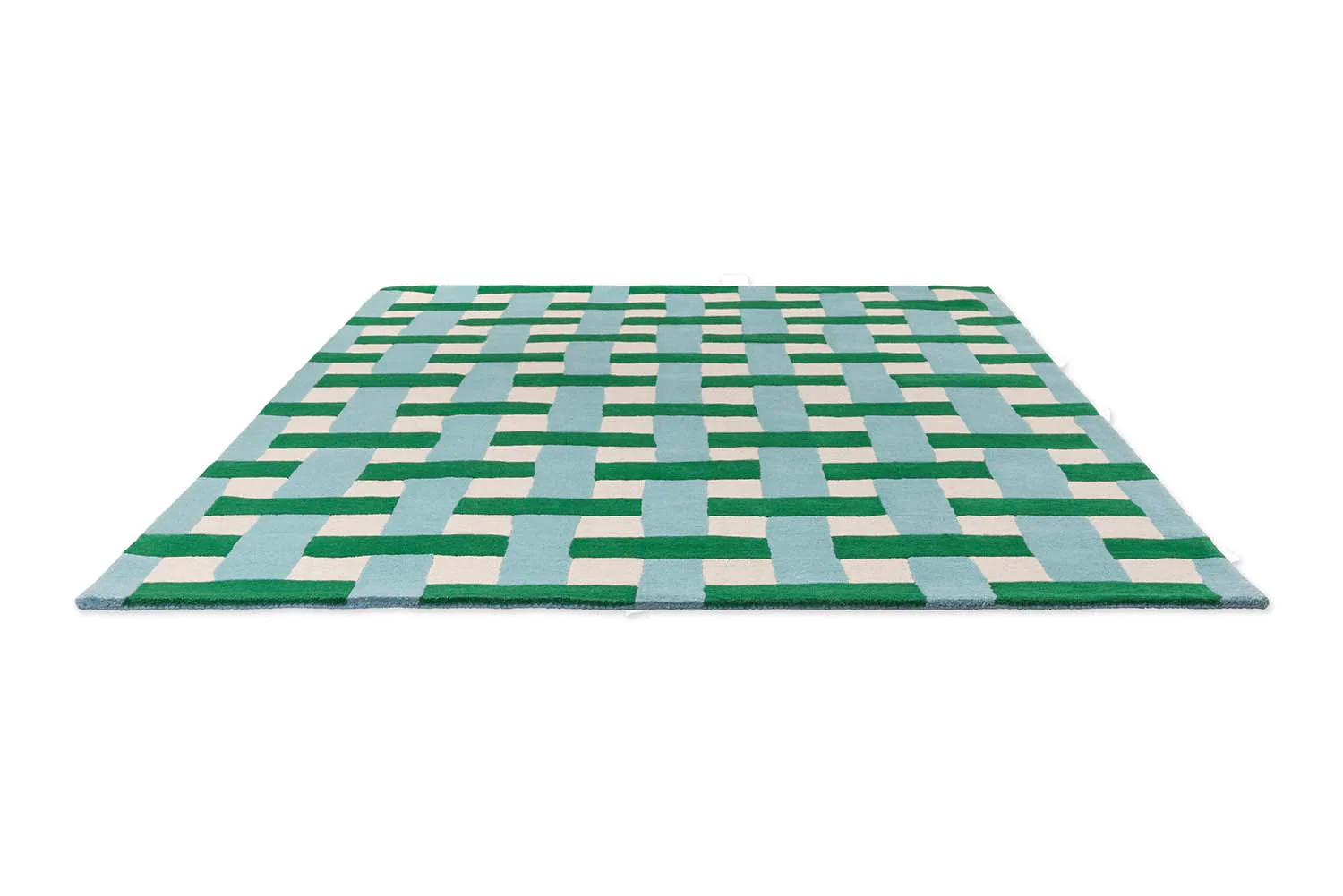 Dywan BASKETWEAVE EMERALD AQUAMARINE zielono-niebieski - Image 3