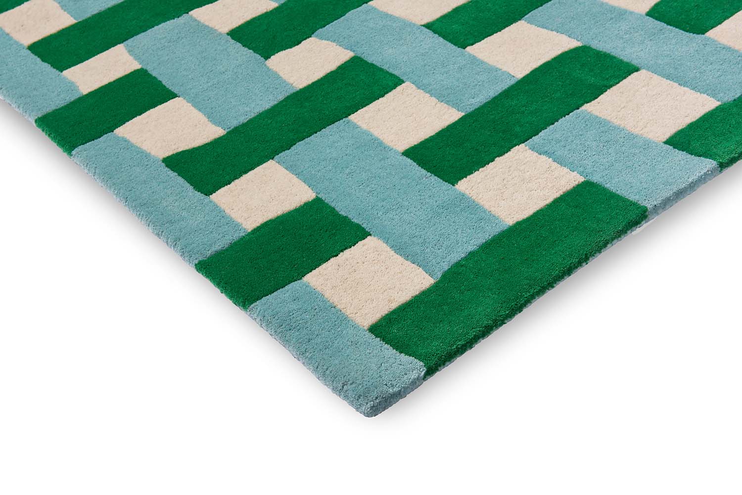 Dywan BASKETWEAVE EMERALD AQUAMARINE zielono-niebieski - Image 4