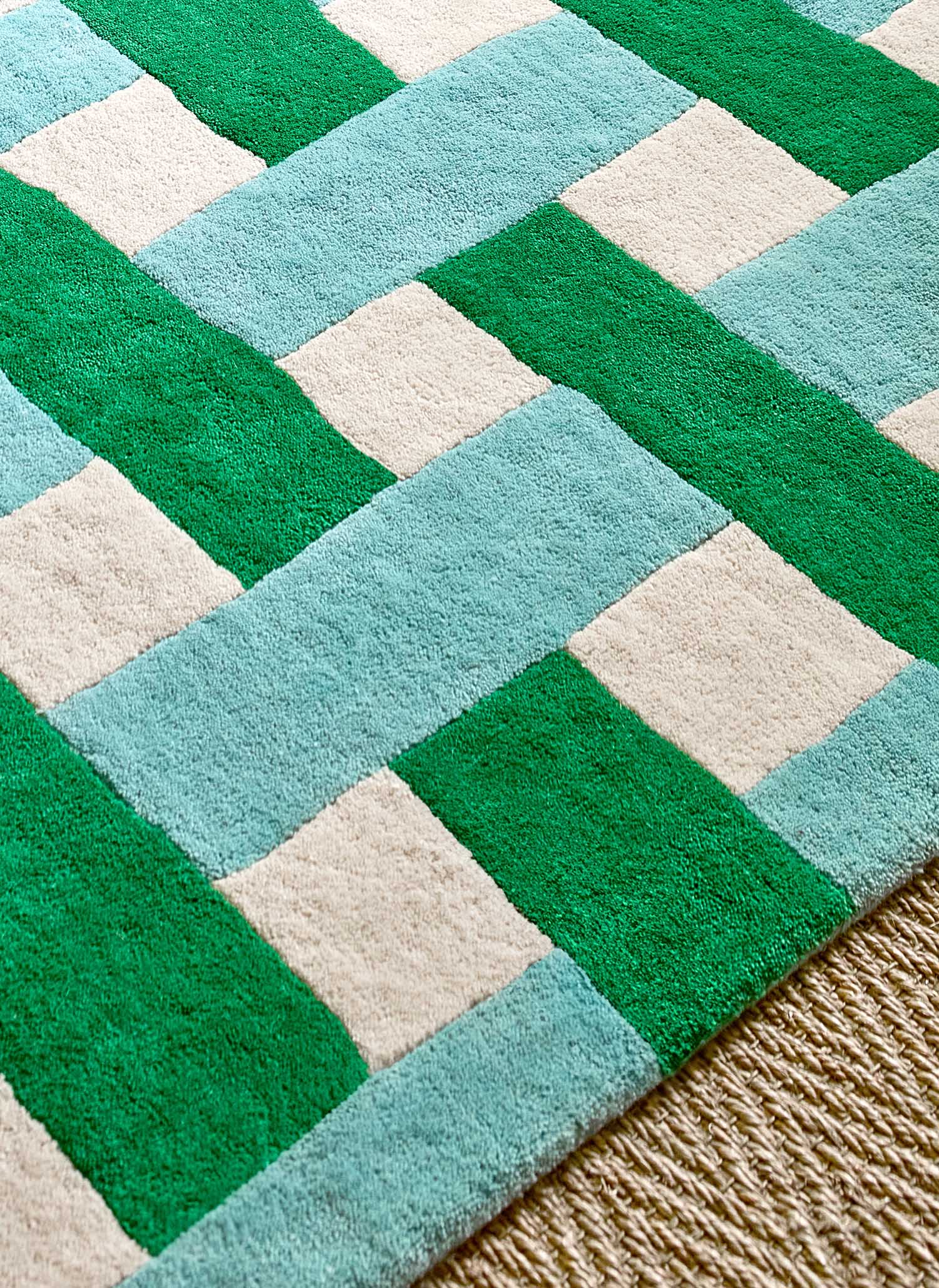 Dywan BASKETWEAVE EMERALD AQUAMARINE zielono-niebieski - Image 7
