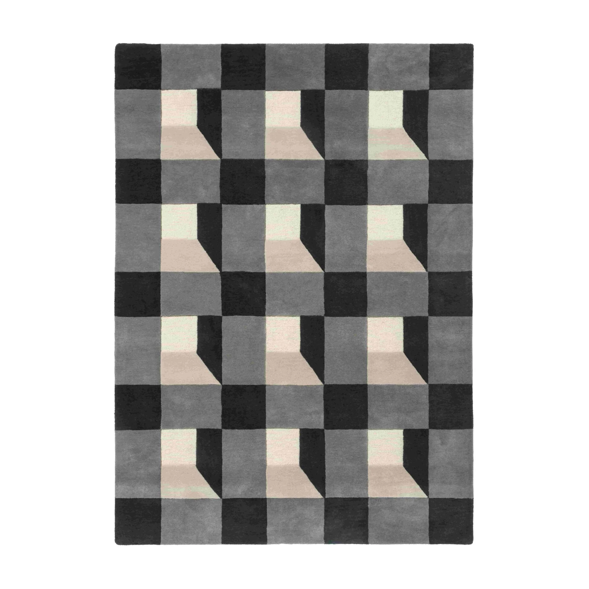 Dywan BLOCKS SLATE szaro-beżowy