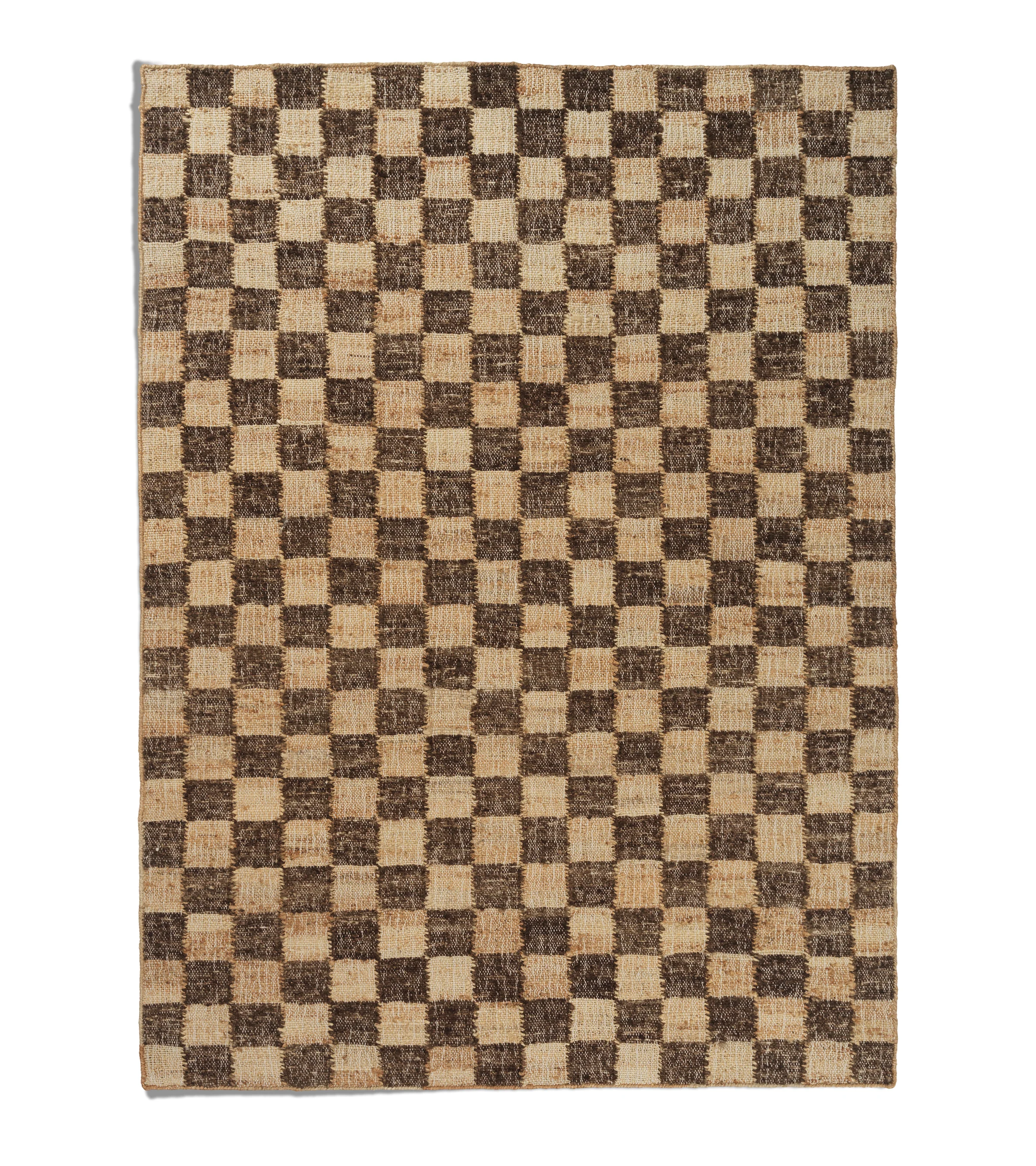 Dywan wełniano-jutowy CHECK brązowy - Image 4