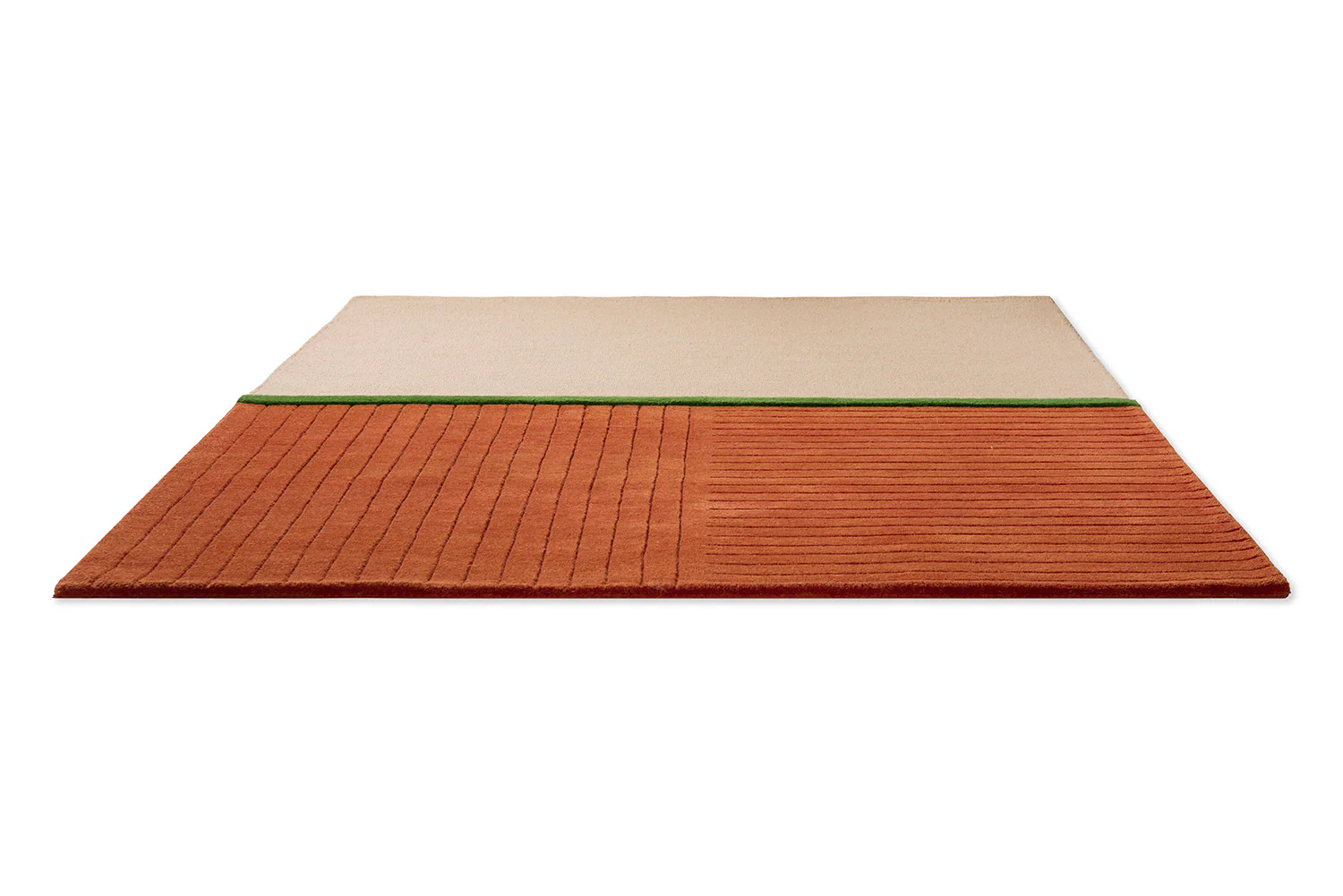 Dywan DECOR RHYTHM pomarańczowy z beżowym i zielonym - Image 3