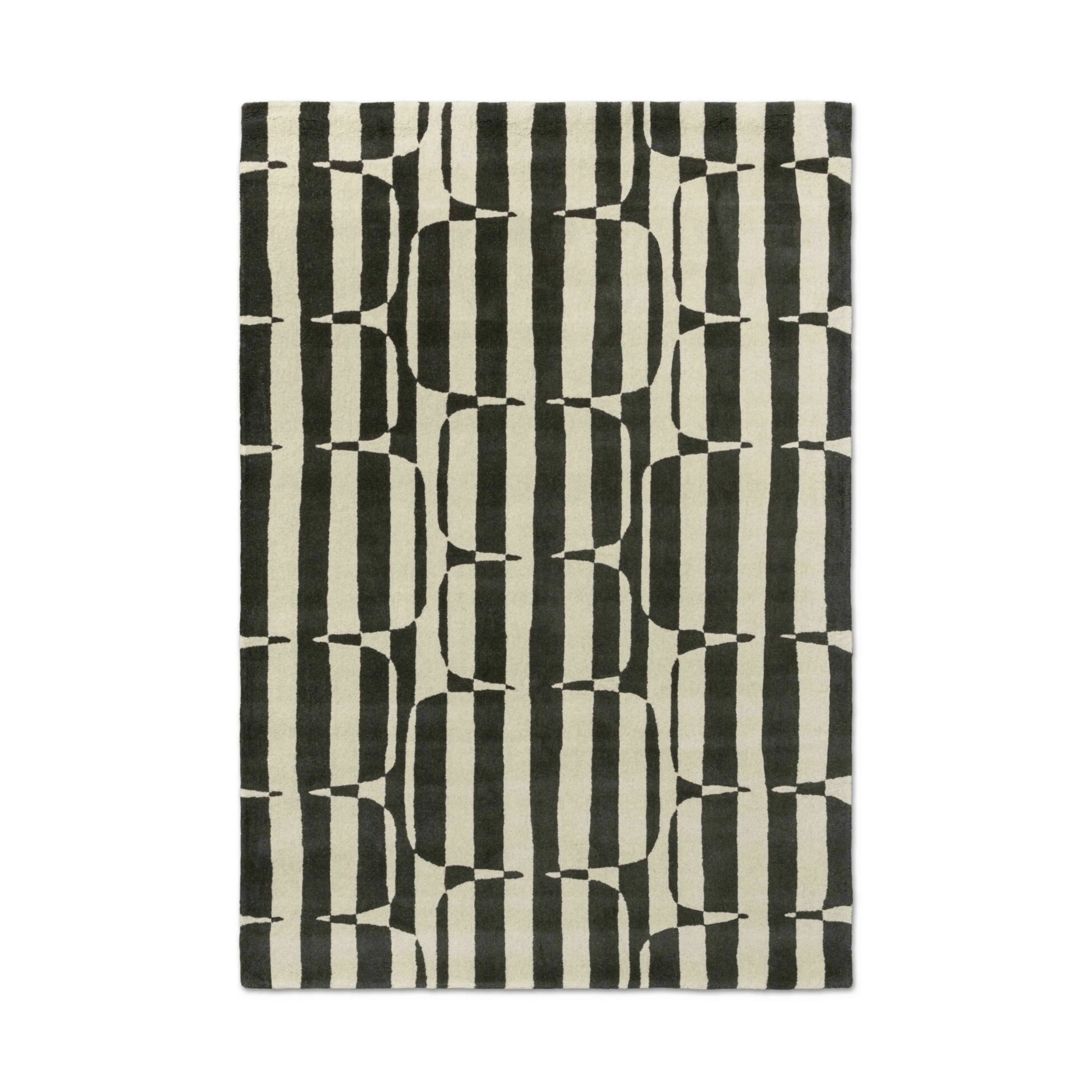 Dywan LOHKO STRIPE czarny z beżowym