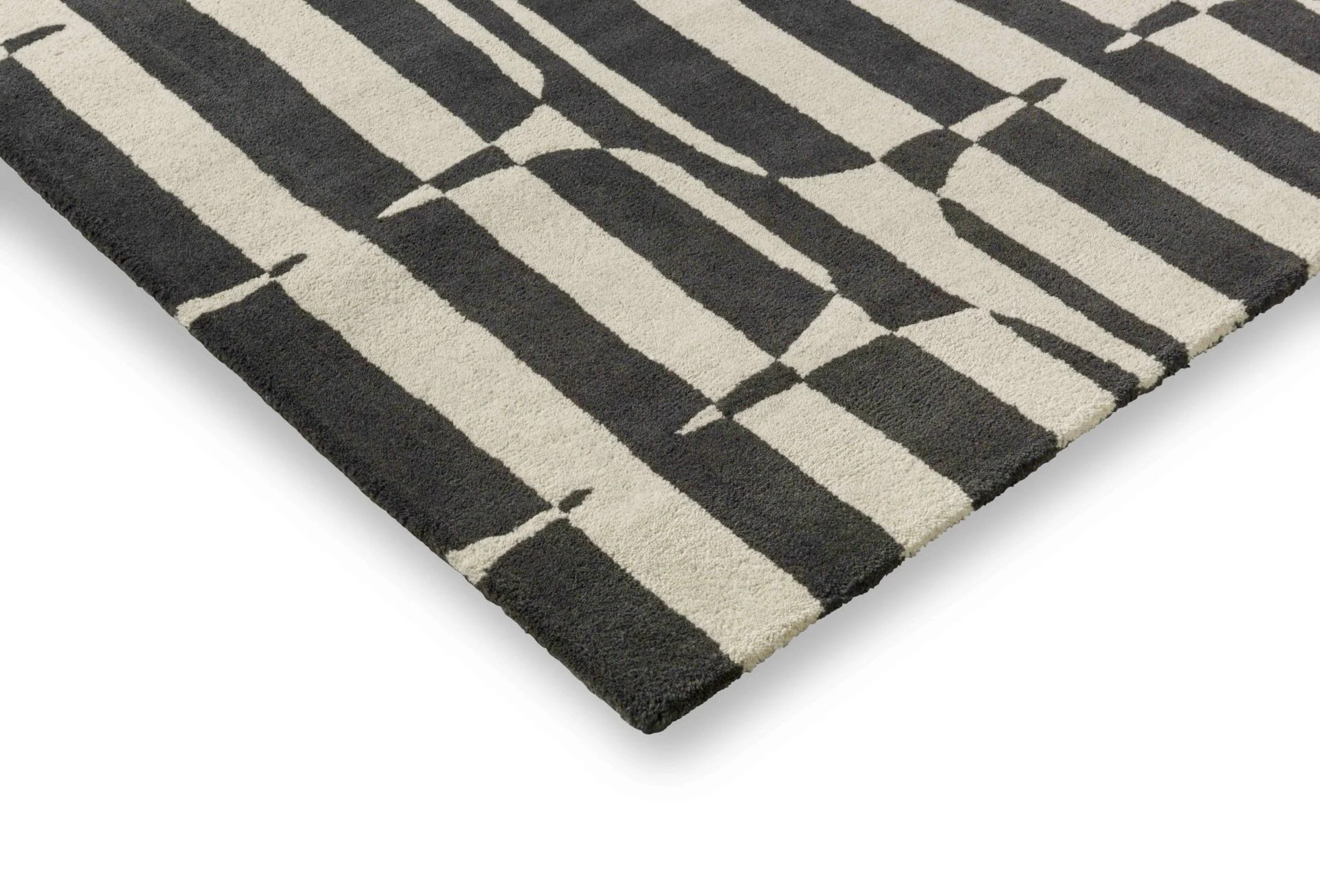 Dywan LOHKO STRIPE czarny z beżowym - Image 4