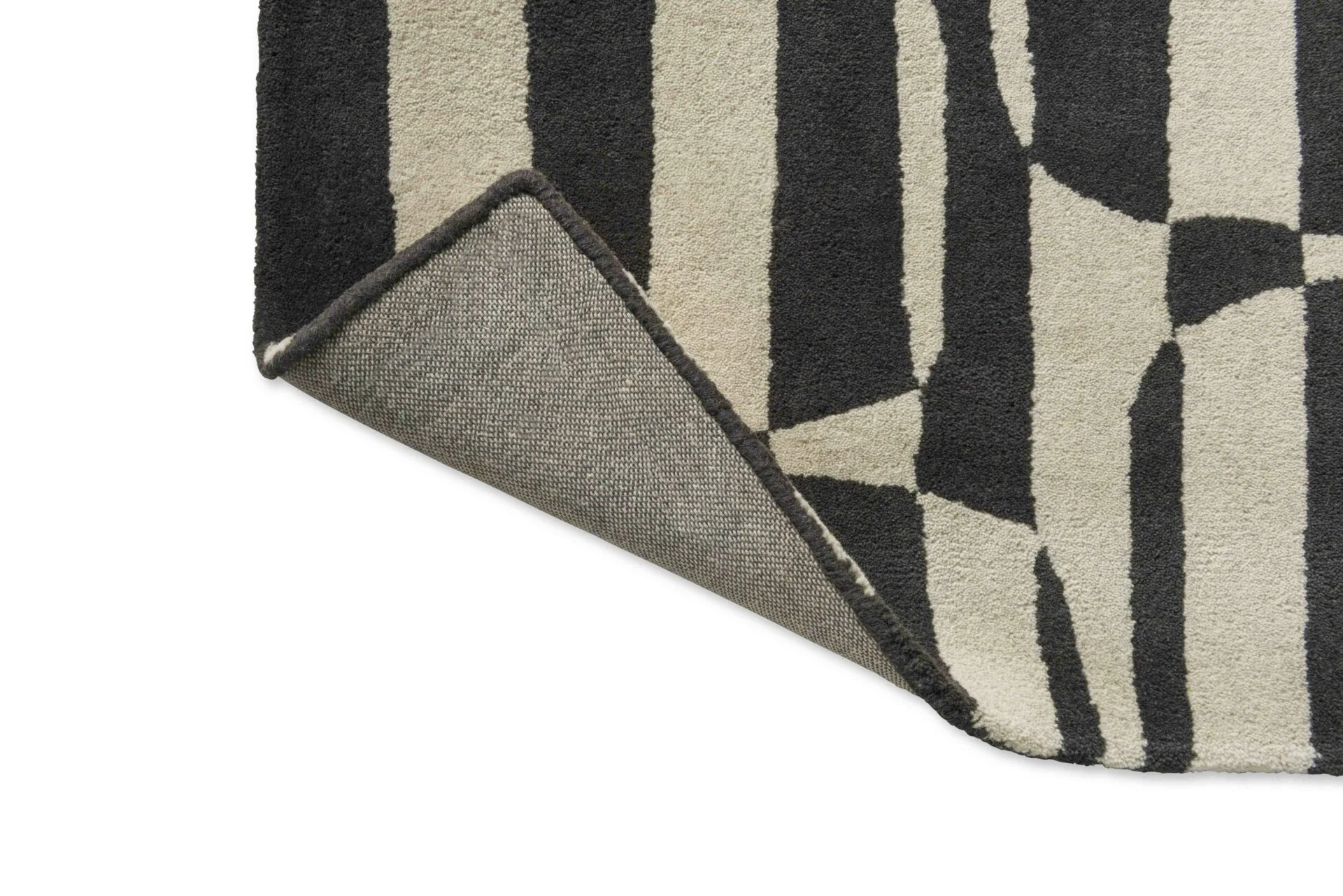 Dywan LOHKO STRIPE czarny z beżowym - Image 5