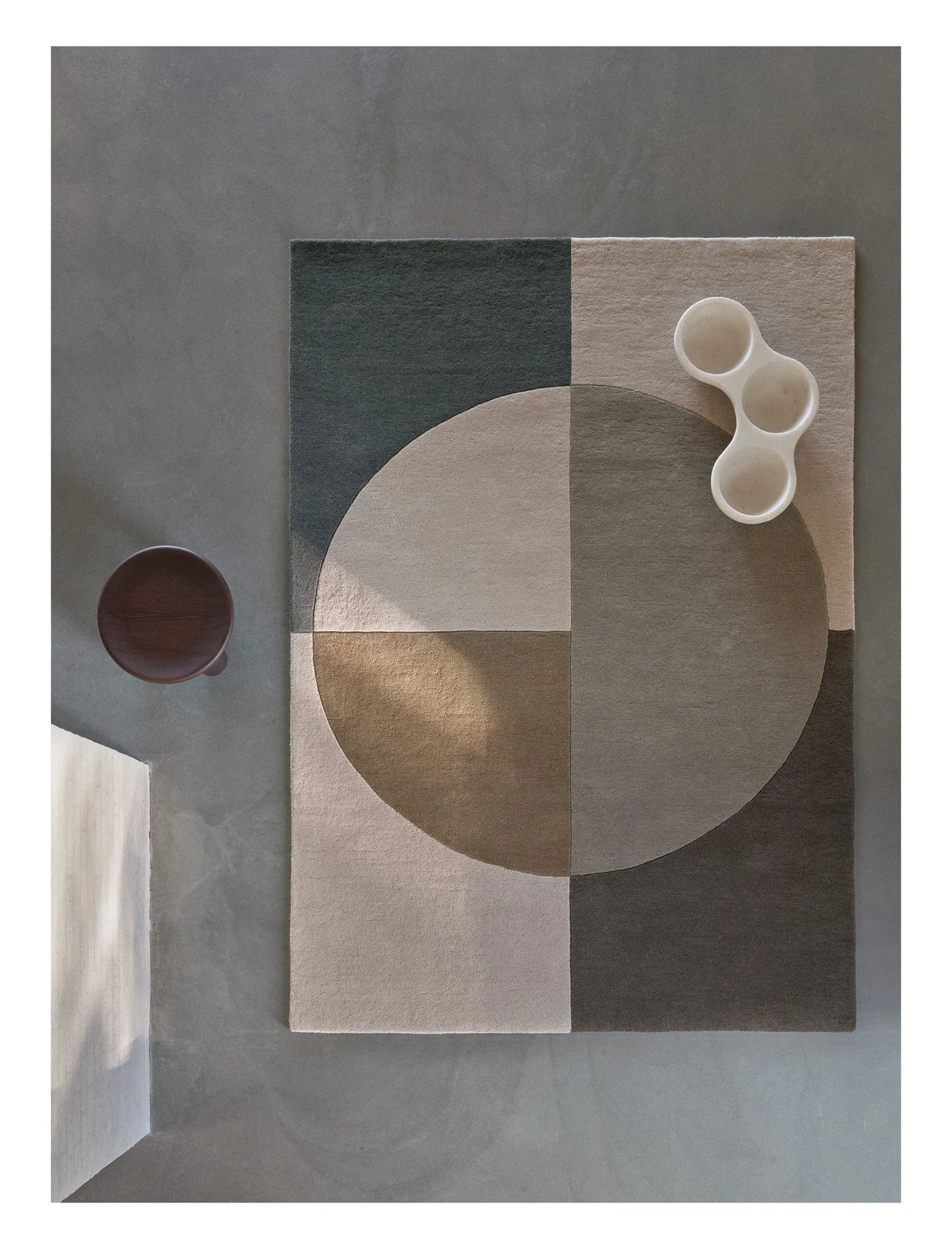Dywan RADIALITY - OLIVE beżowy z brązowym - Image 4