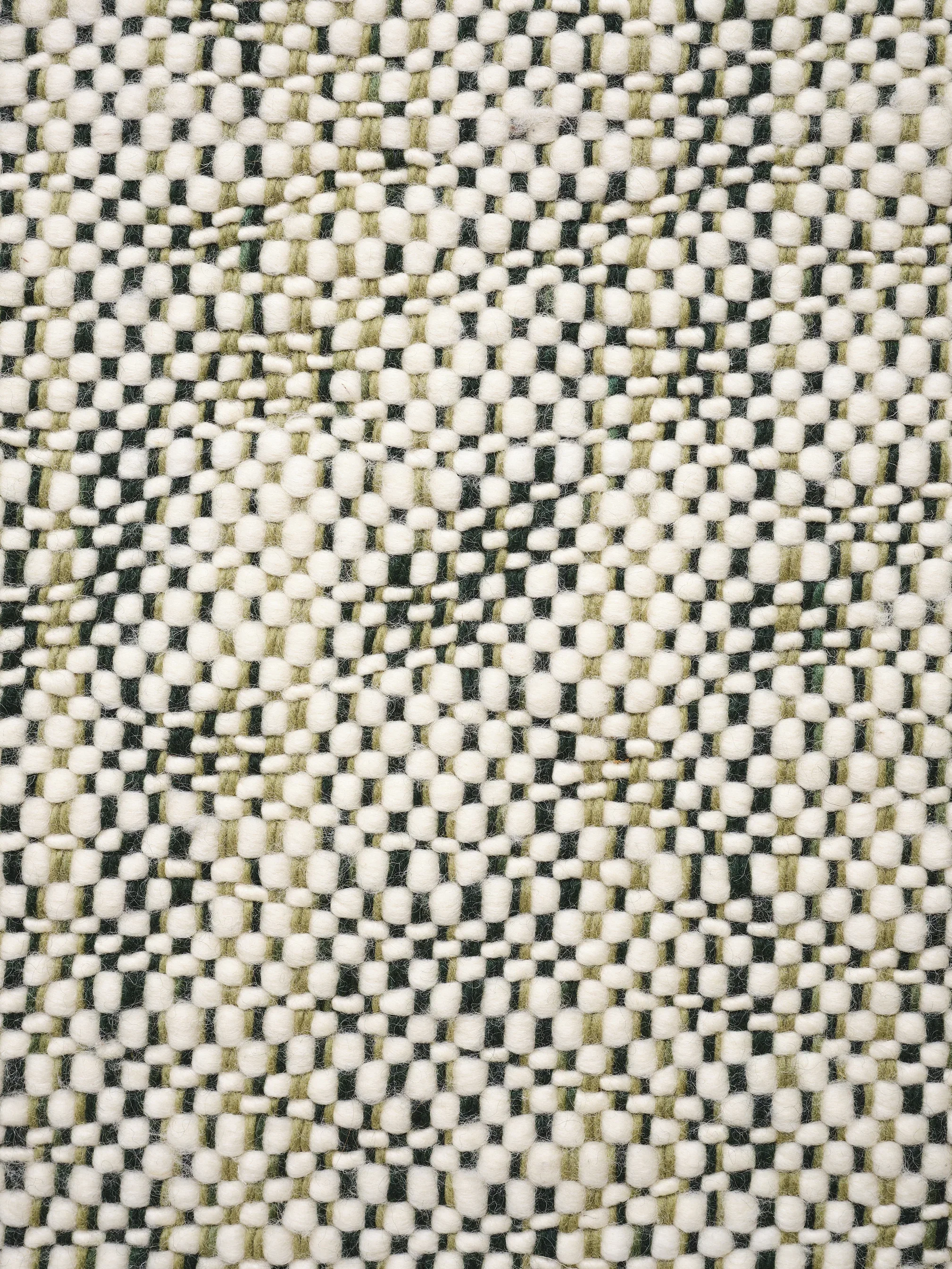 Dywan TWEED kremowy z zielonym - Image 4