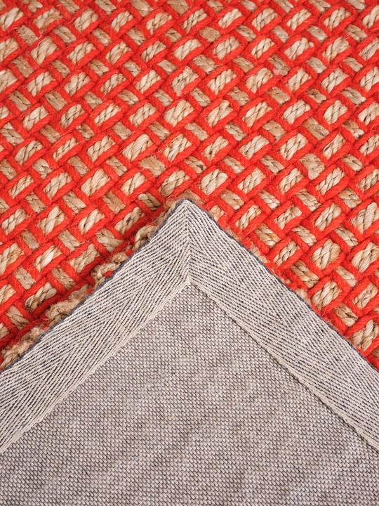 Dywan WEAVE czerwony z beżowym - Image 5