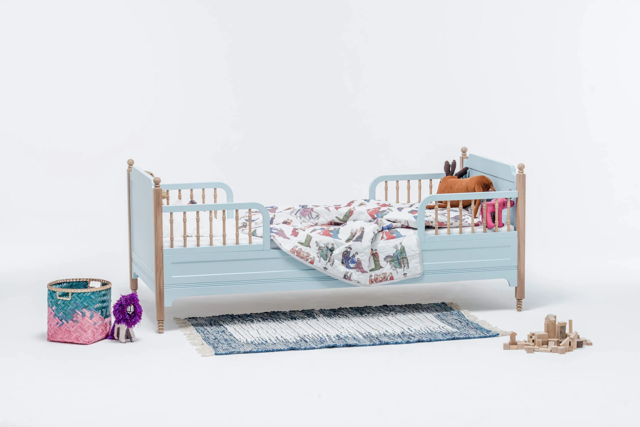 Łóżeczko dziecięce SOFIA TODDLER błękitny - Image 2