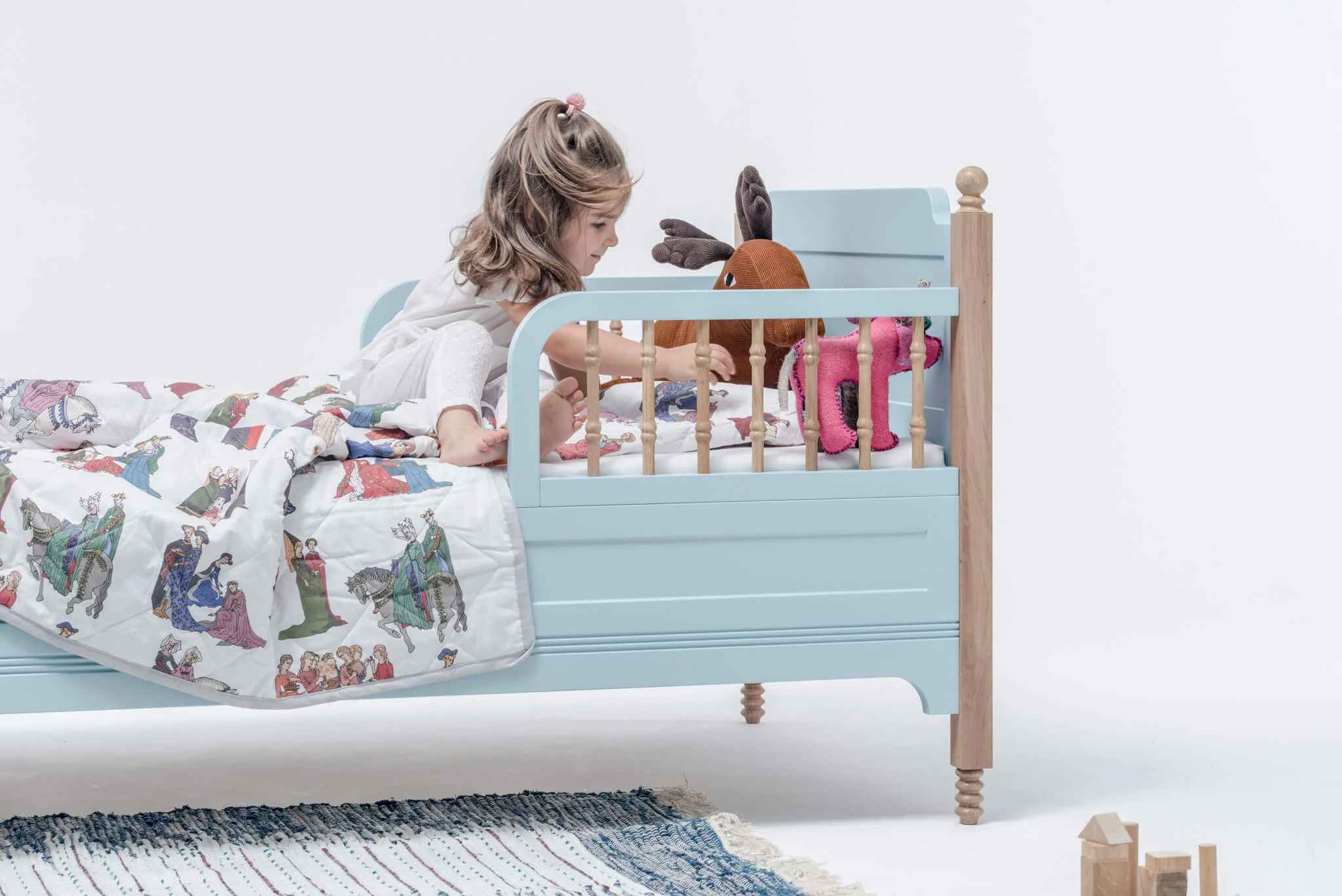 Łóżeczko dziecięce SOFIA TODDLER błękitny - Image 3