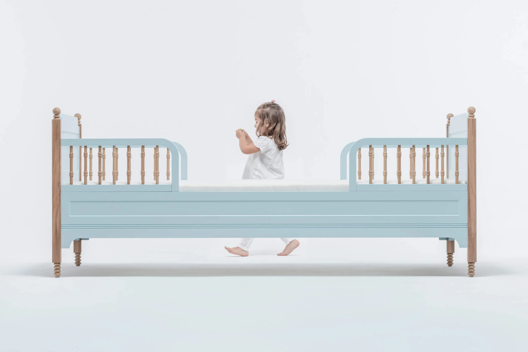 Łóżeczko dziecięce SOFIA TODDLER błękitny - Image 6