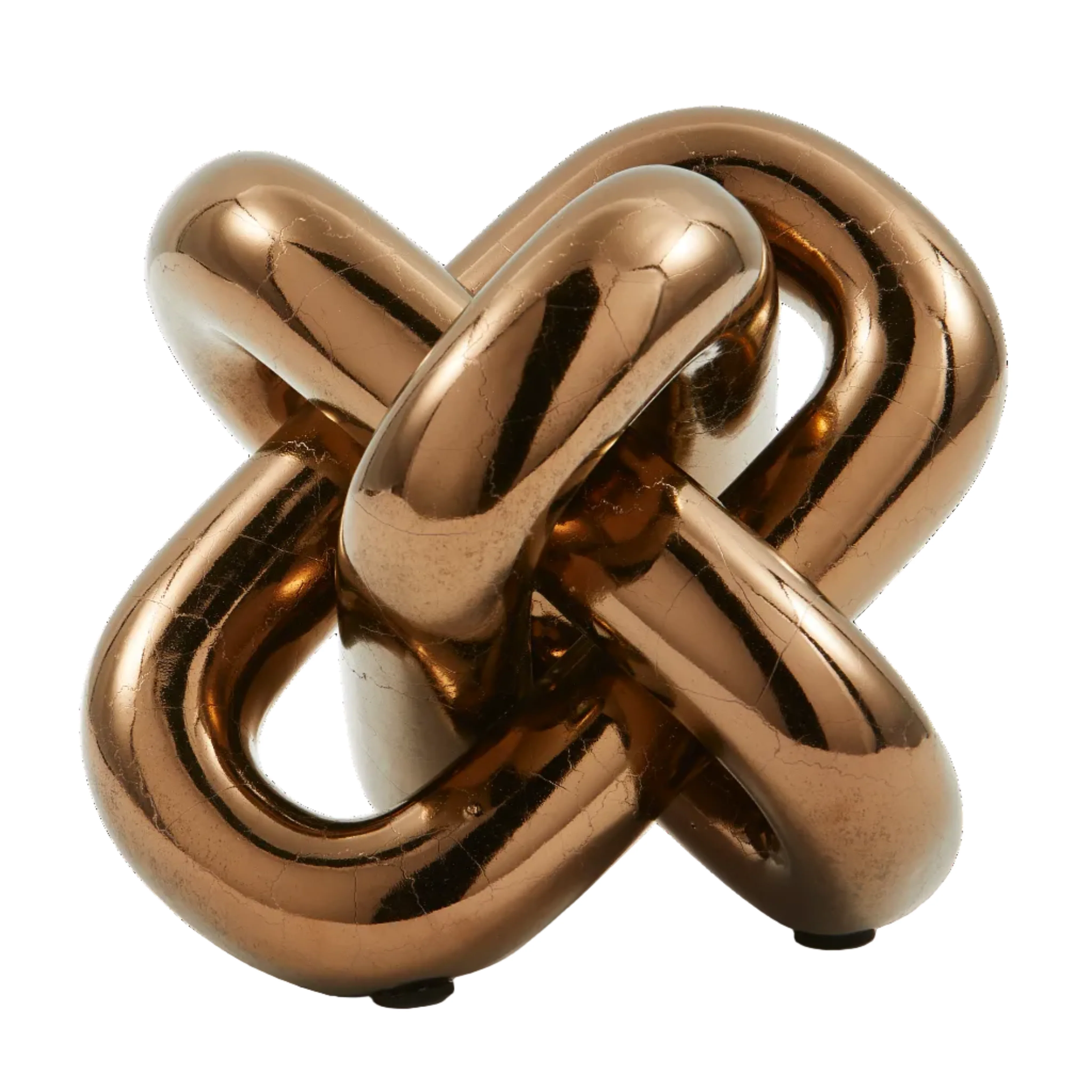 Figurka dekoracyjna MOVING CHAIN miedziany - Image 4