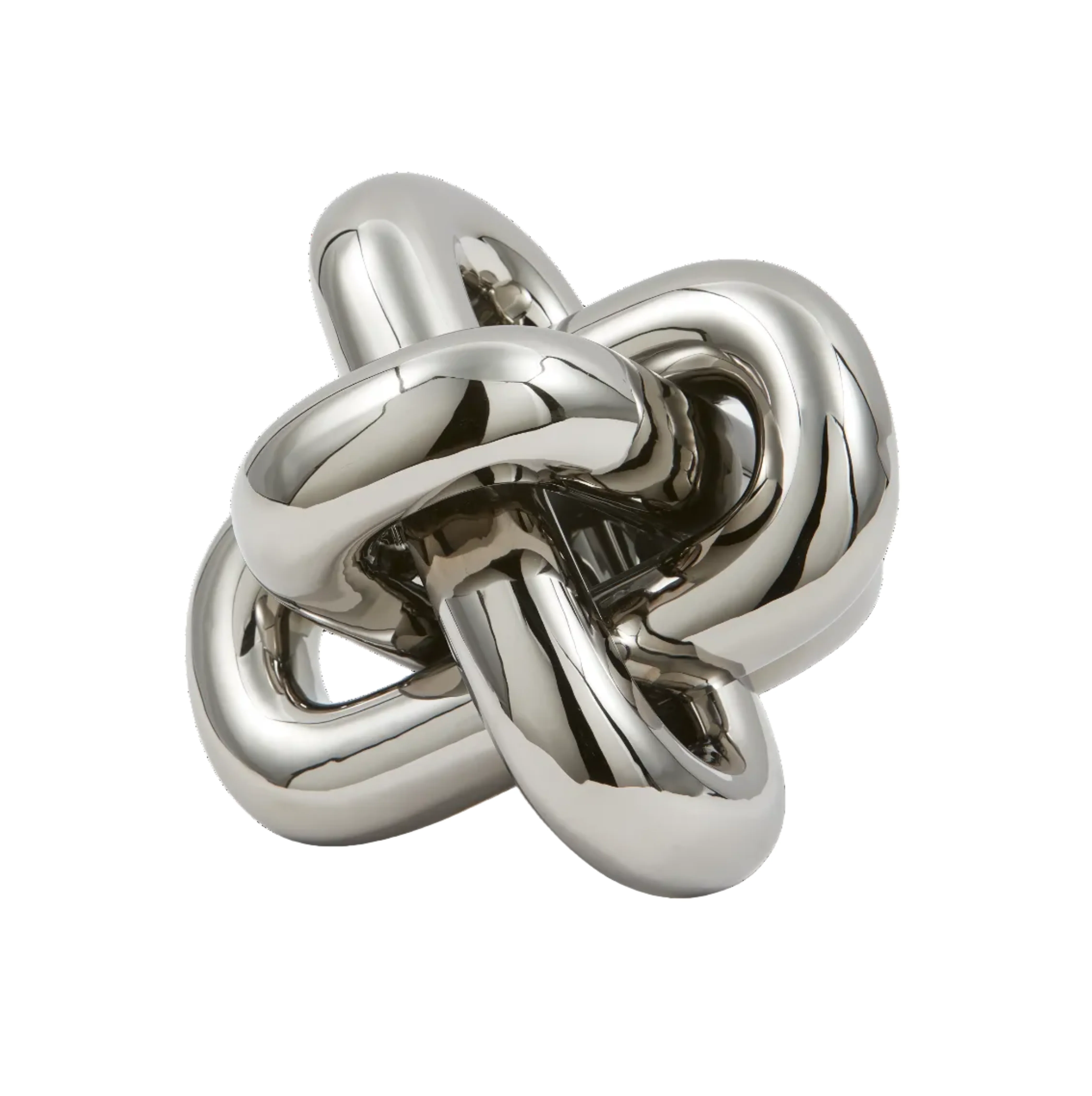 Figurka dekoracyjna MOVING CHAIN srebrny
