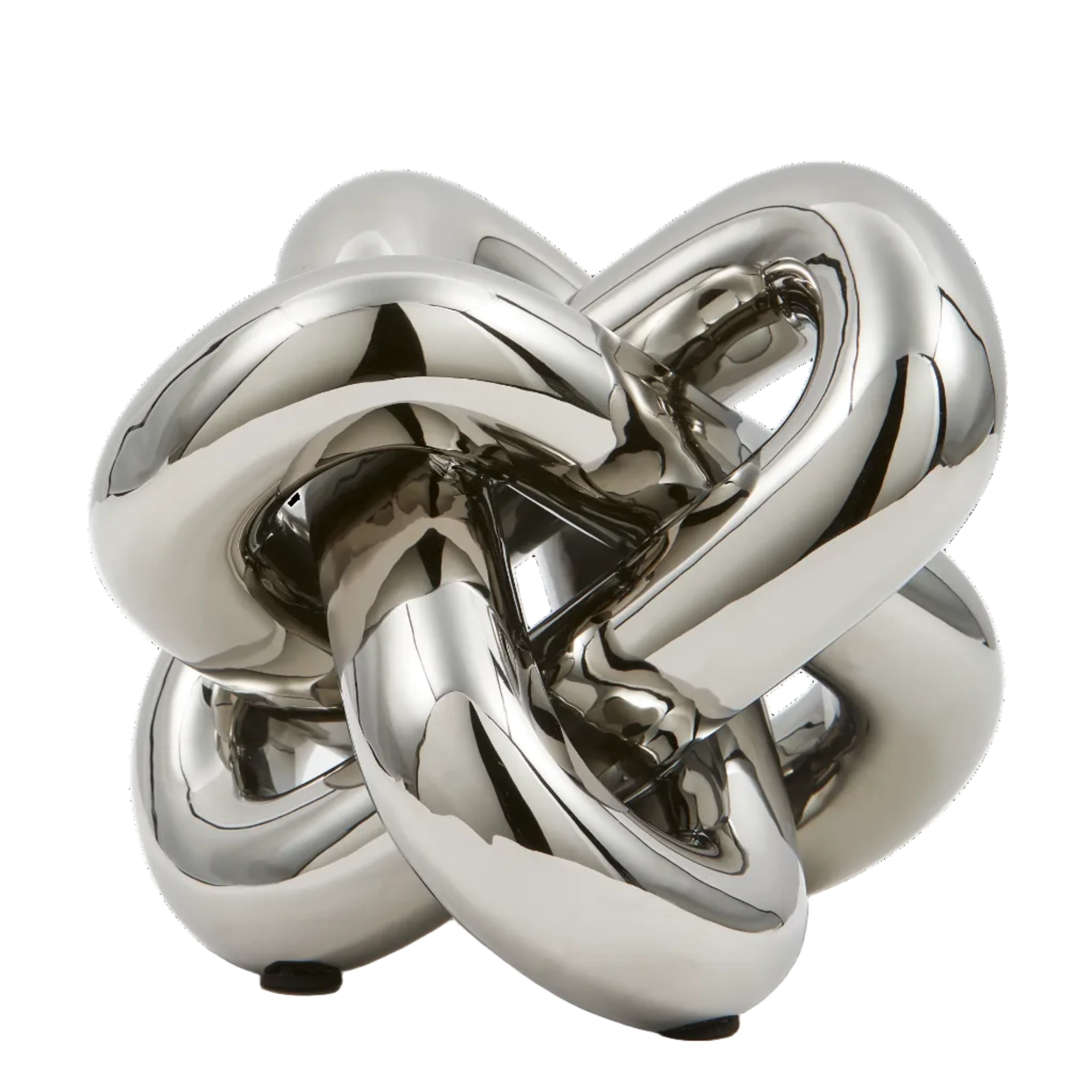 Figurka dekoracyjna MOVING CHAIN srebrny - Image 5