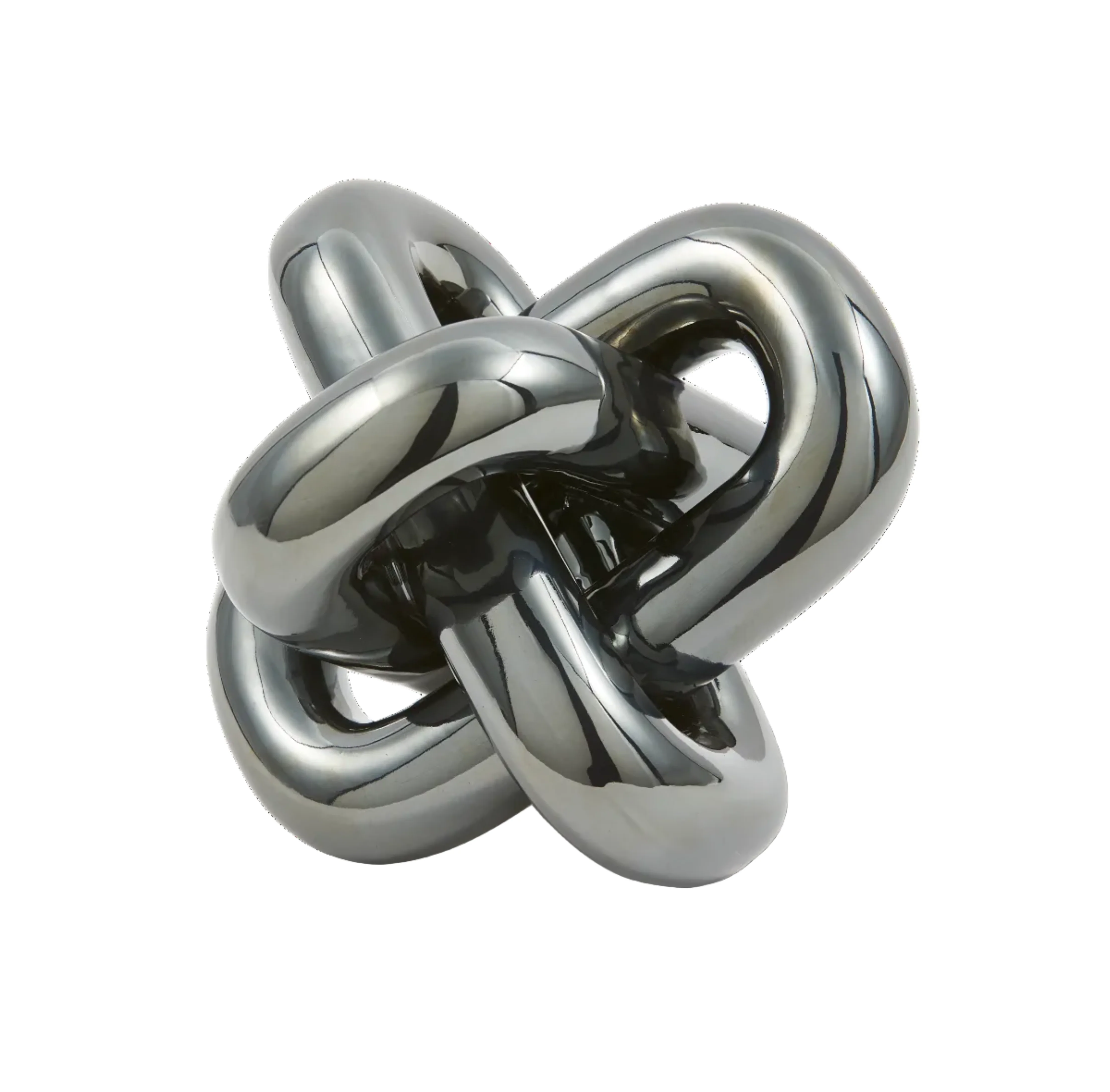 Figurka dekoracyjna MOVING CHAIN ciemnoszary