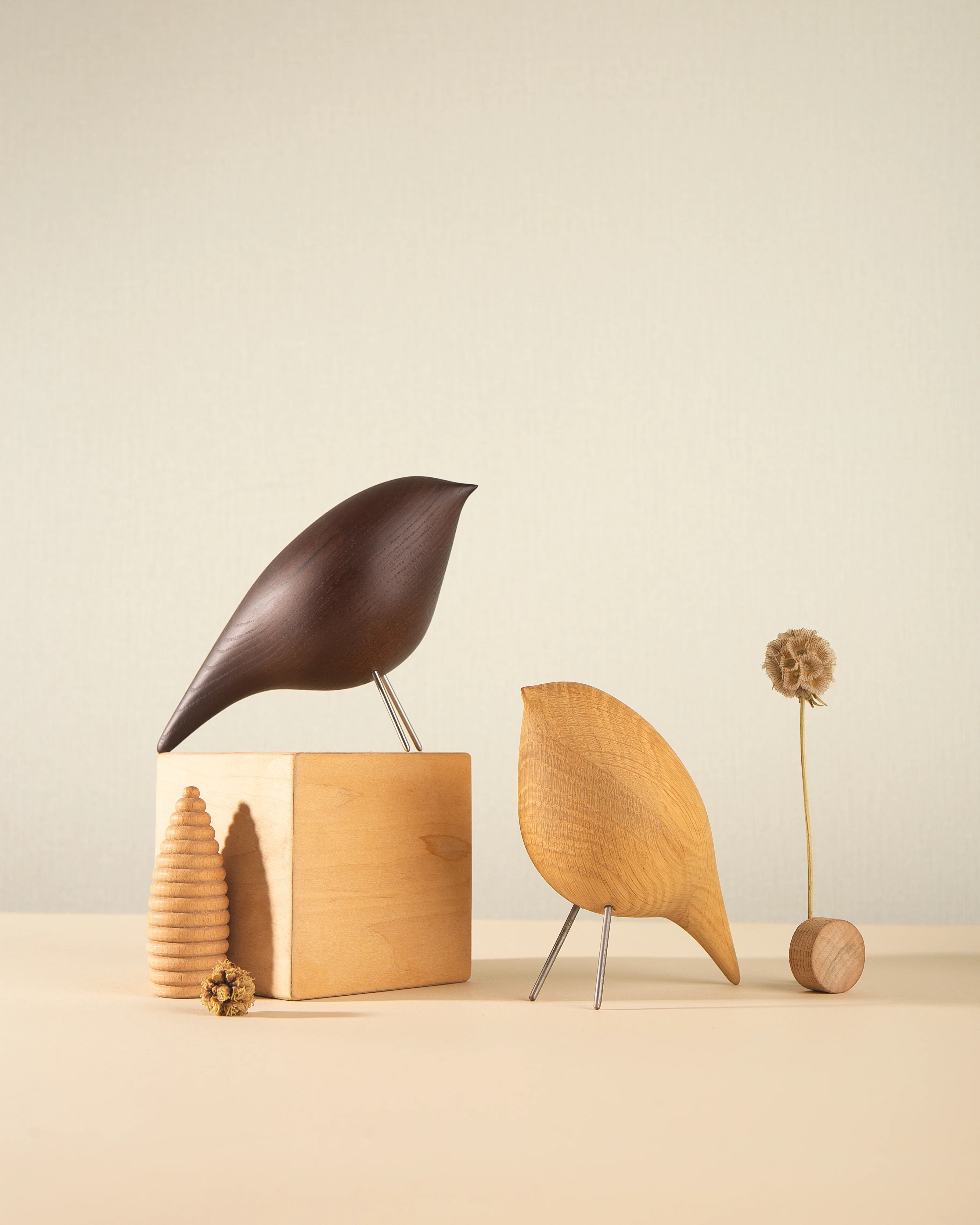 Figurka dekoracyjna TWEETY DECORATIVE BIRD naturalny dąb - Image 8