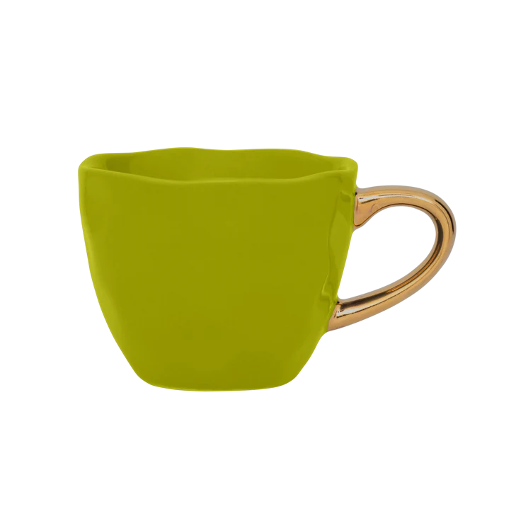 Filiżanka do espresso GOOD MORNING zielony ze złotym