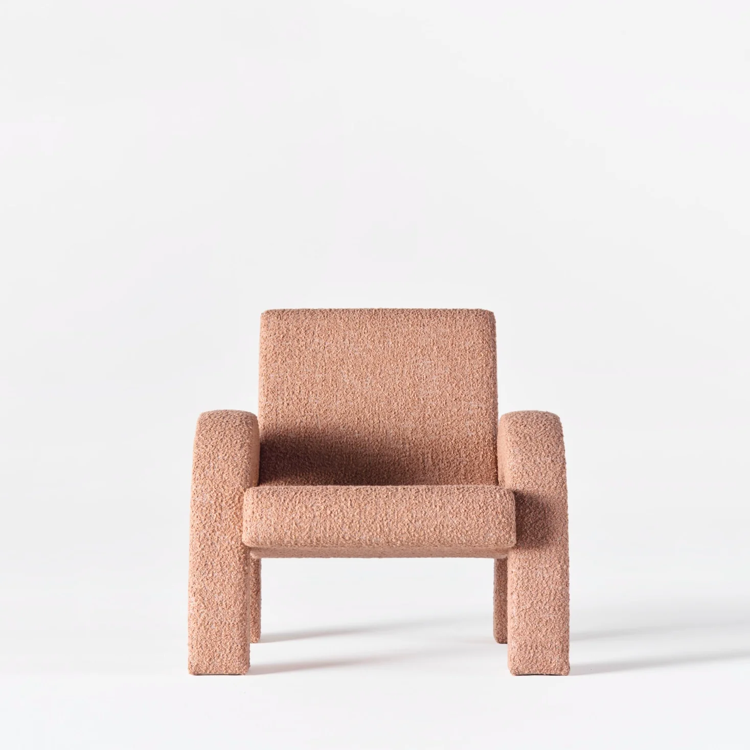 Fotel ARCO różowy boucle - Image 3