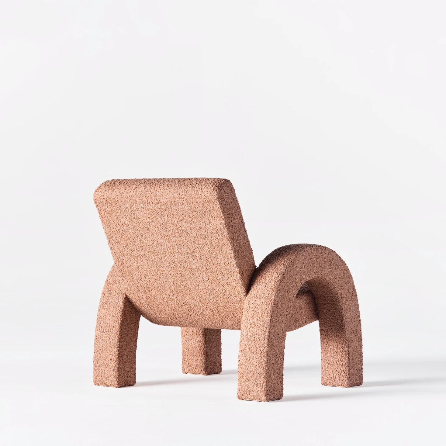 Fotel ARCO różowy boucle - Image 6