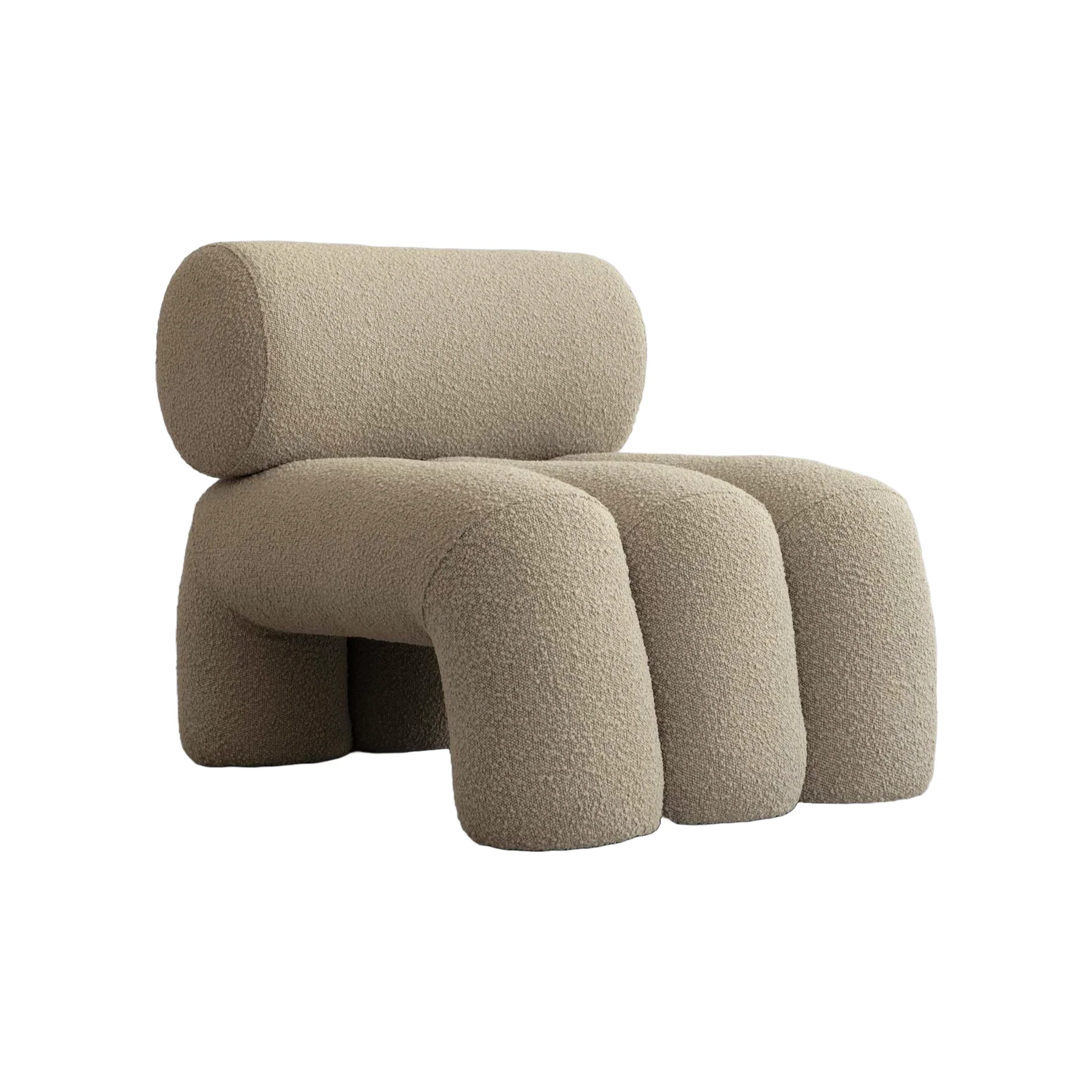 Fotel FOKU piaskowy boucle
