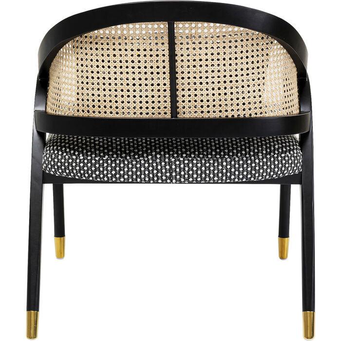 Fotel HORIZON czarny z rattanem - Image 13