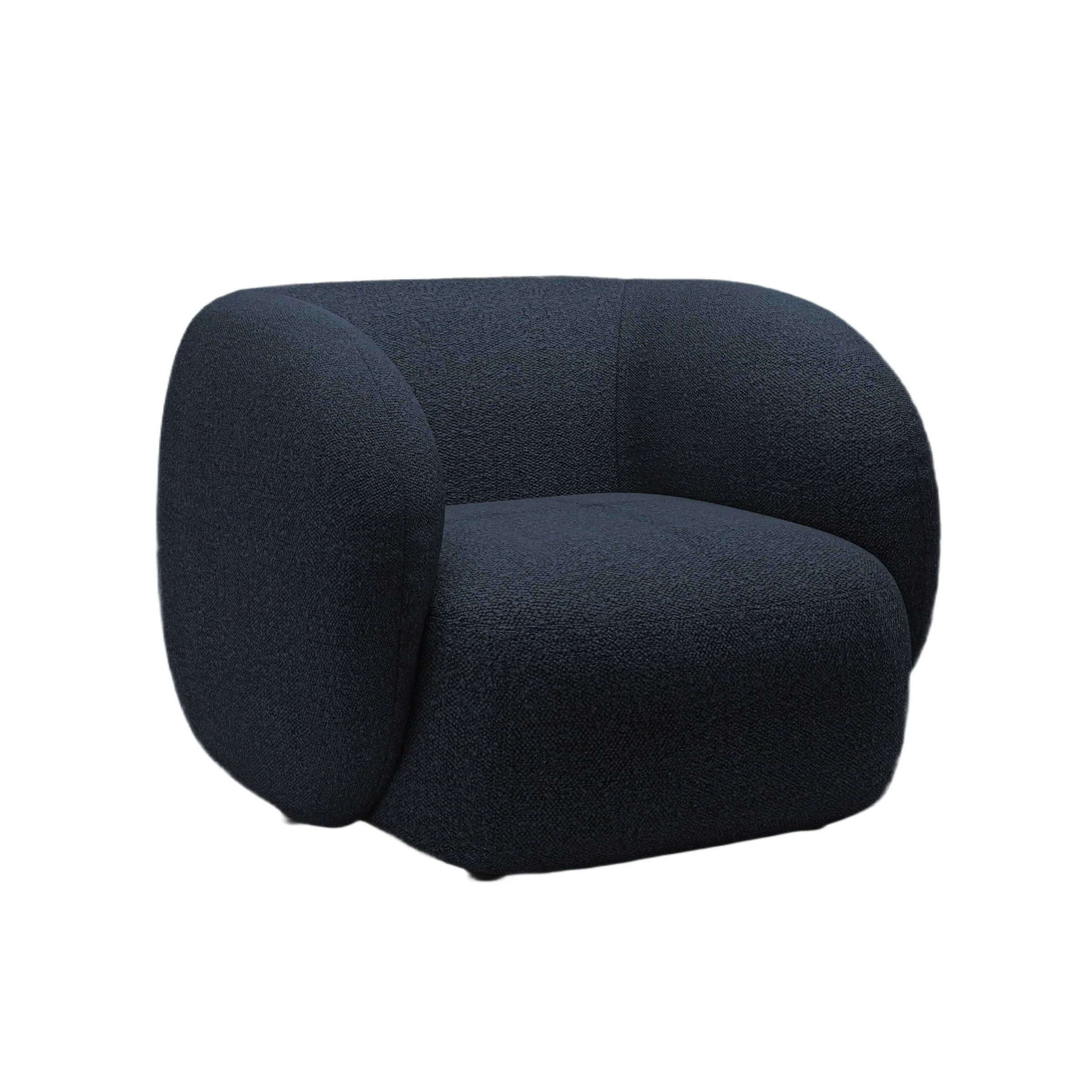 Fotel KATE granatowy boucle