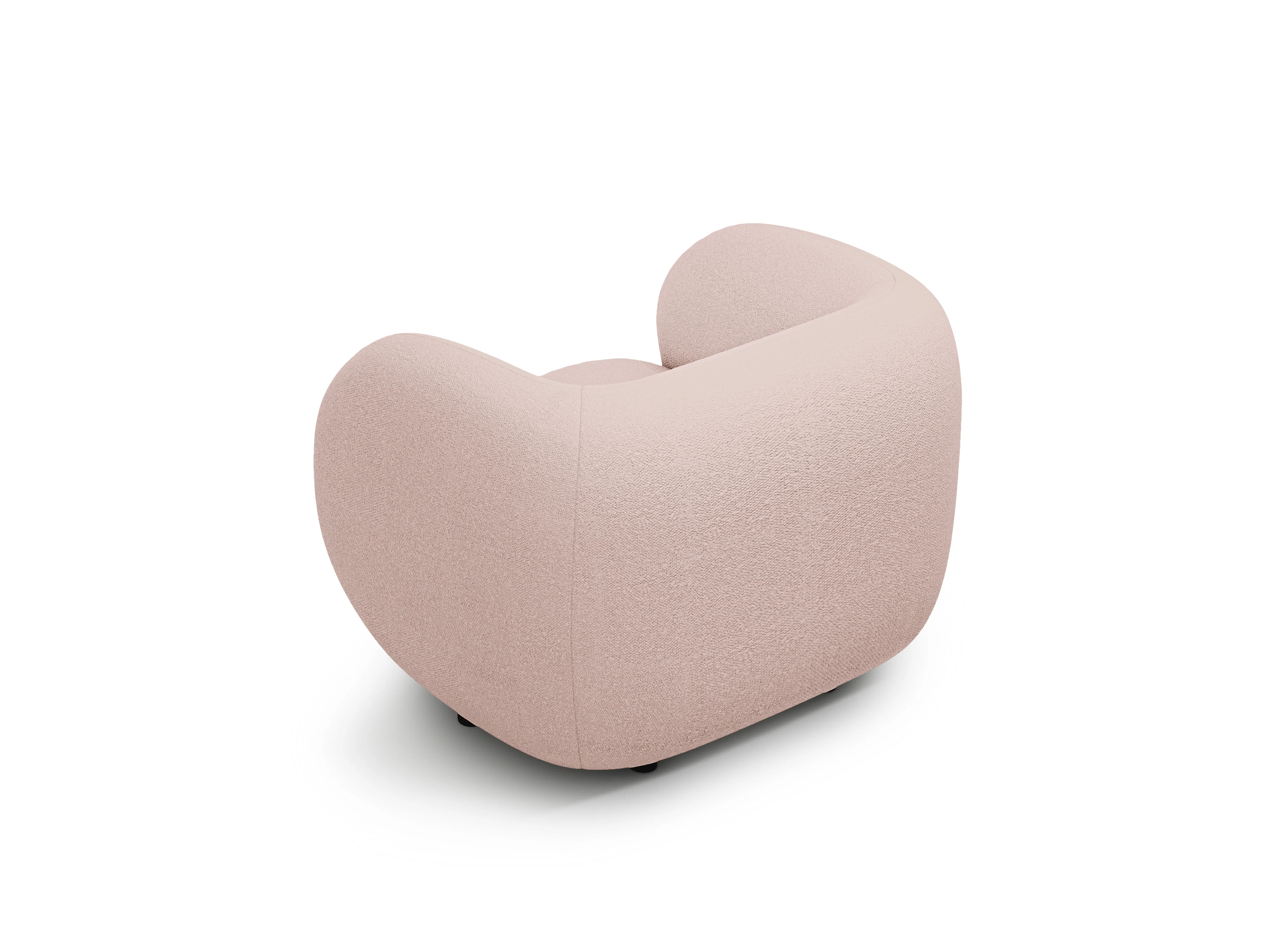 Fotel KATE różowy boucle - Image 3