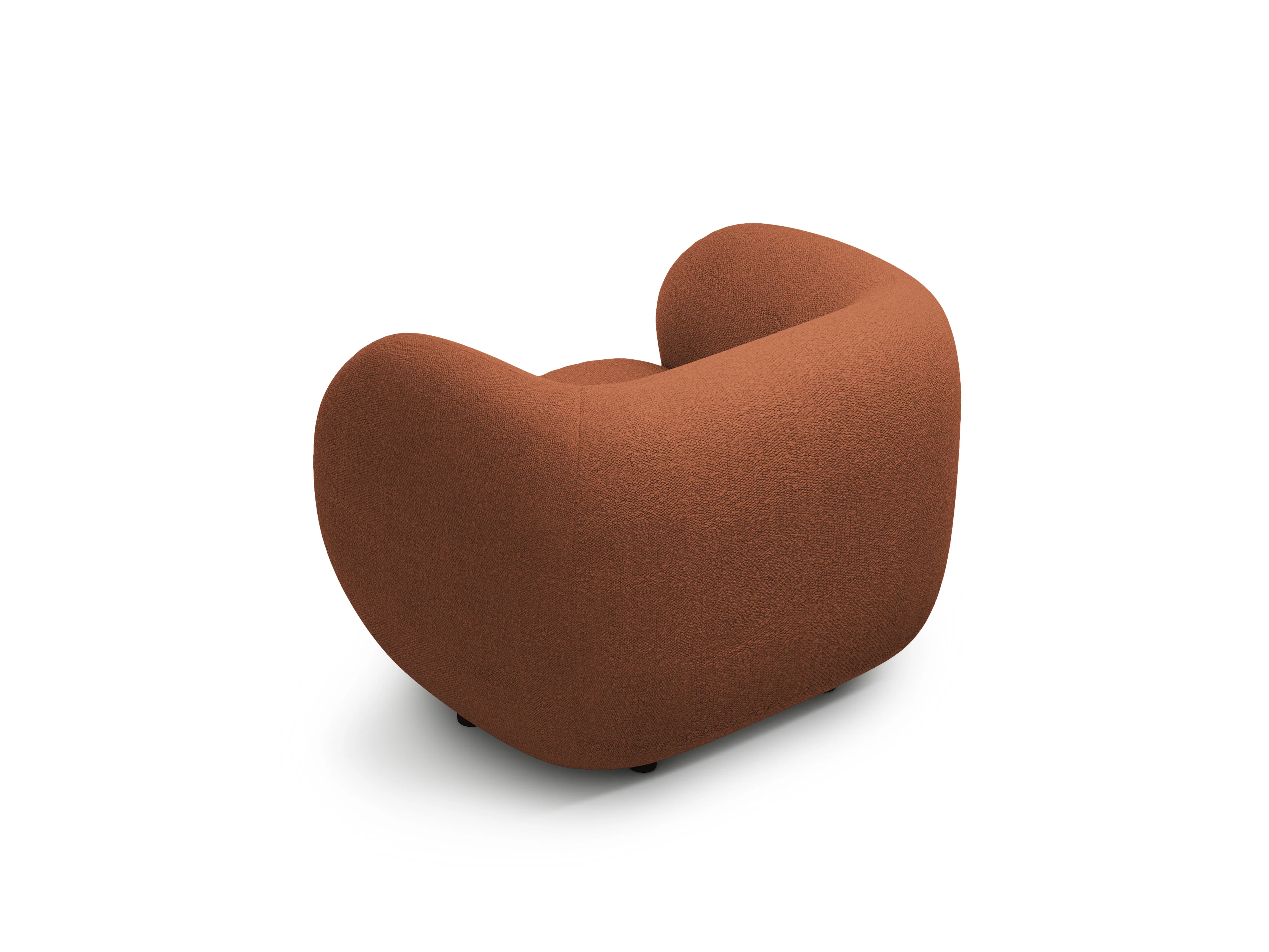 Fotel KATE terracotta boucle - Image 3