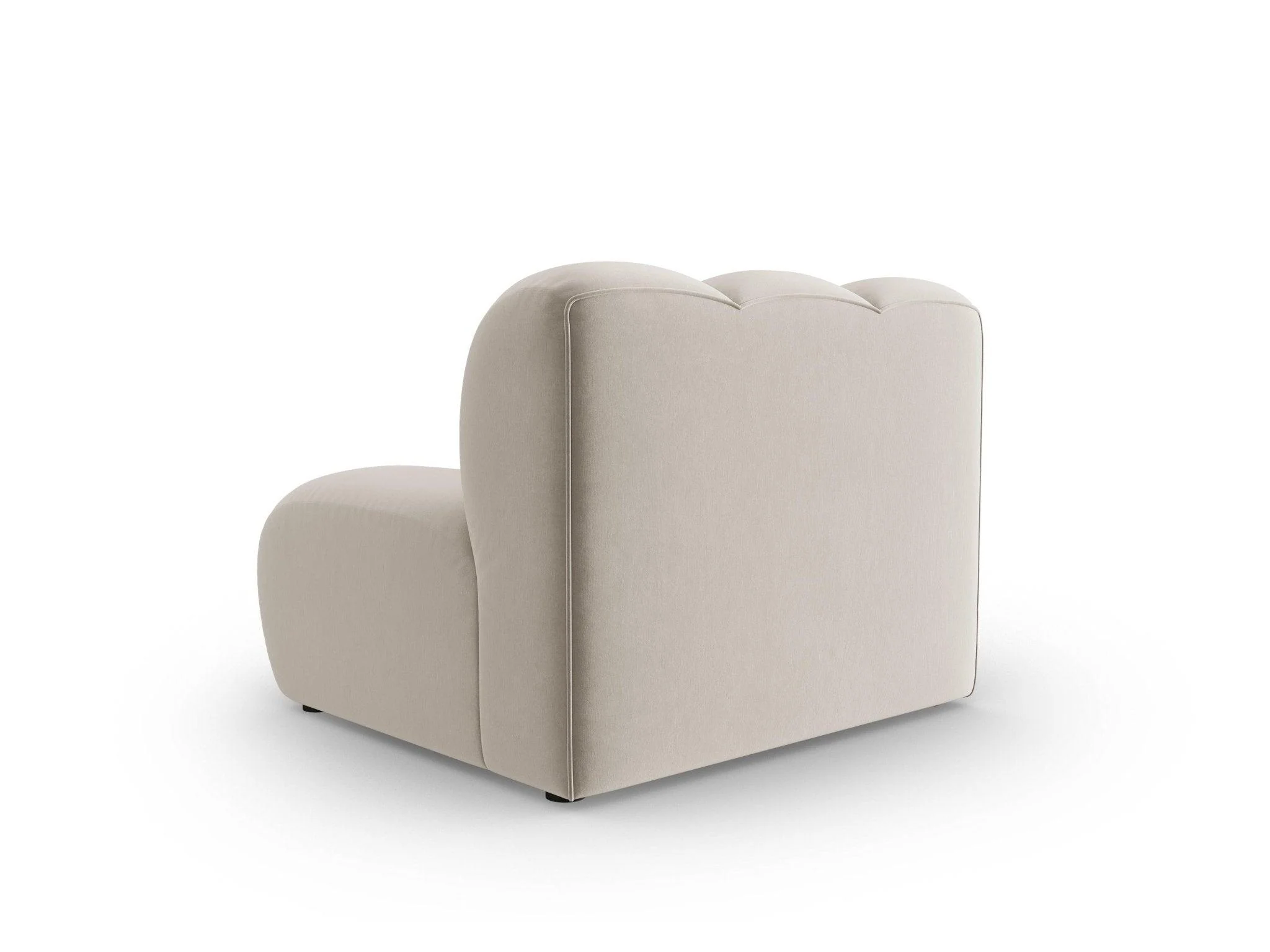 Fotel / moduł aksamitny LUPINE beżowy - Image 3