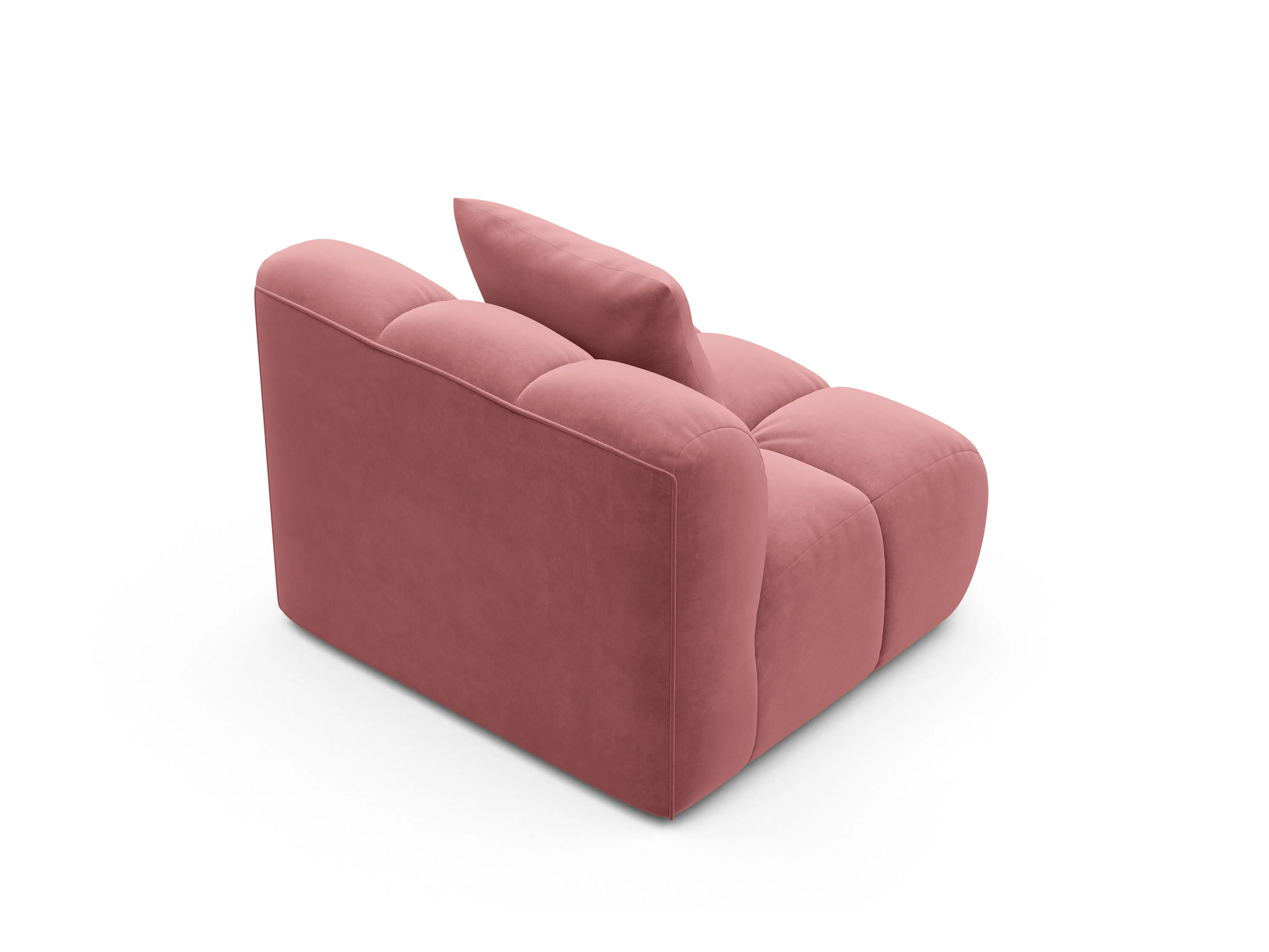 Fotel / moduł aksamitny ASTRO różowy - Image 3