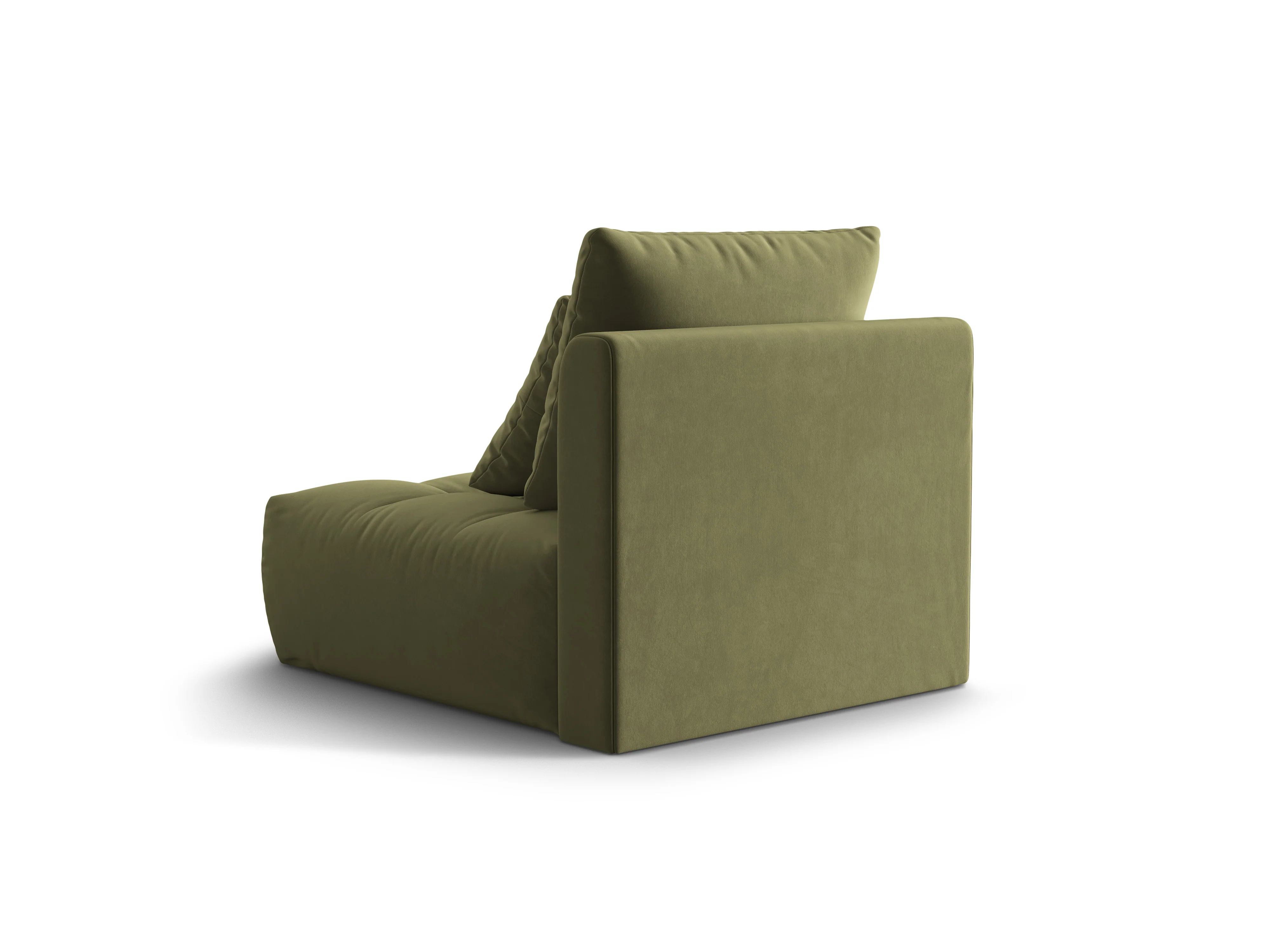 Fotel / moduł aksamitny BLOOM zielony - Image 5