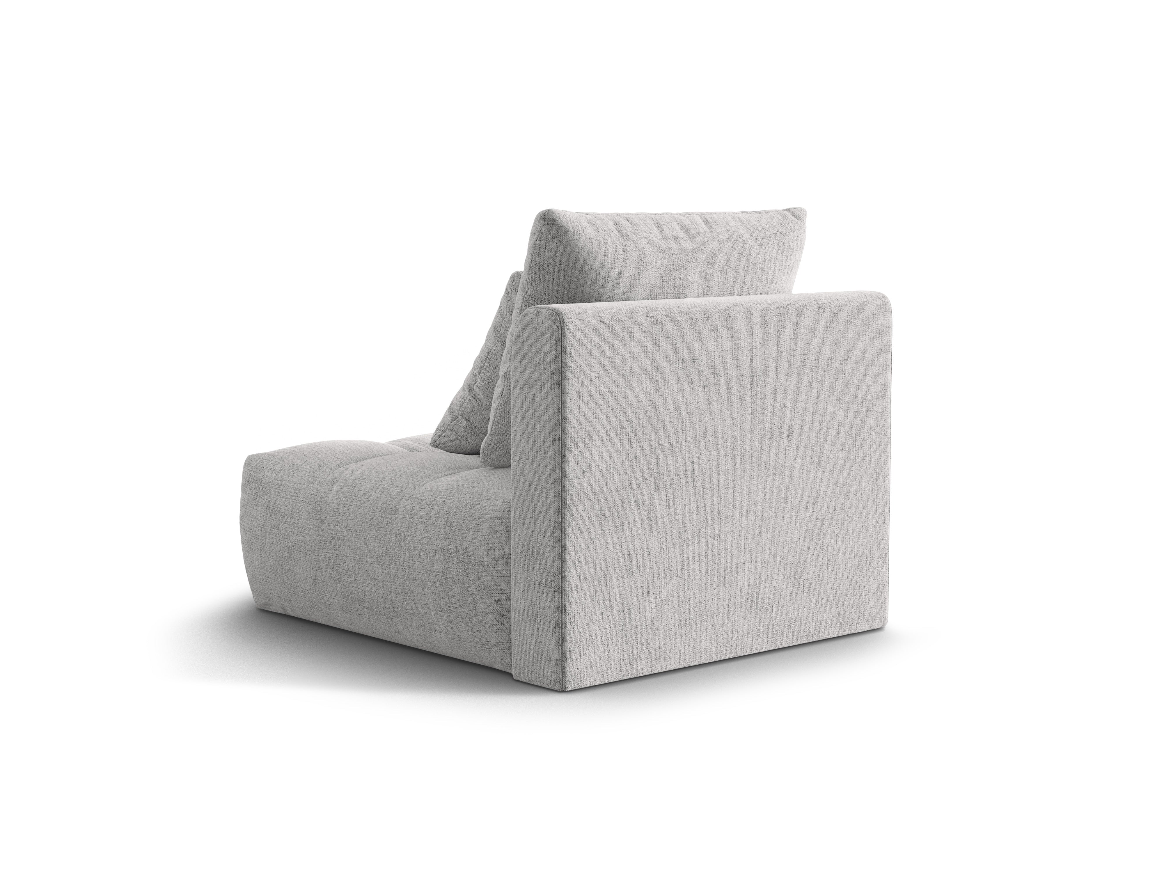 Fotel / moduł BLOOM srebrny szenil - Image 5