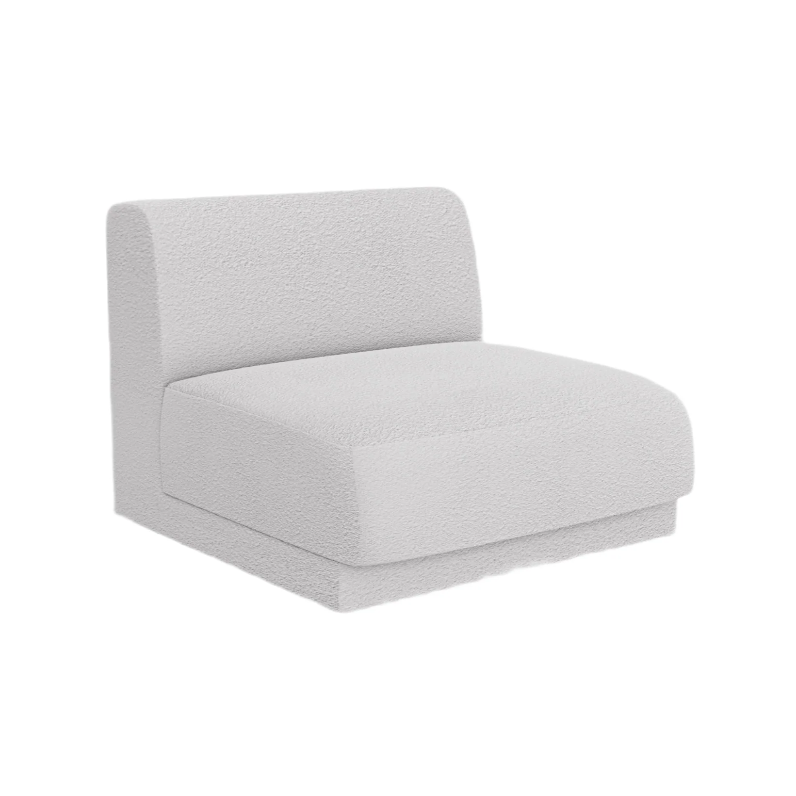 Fotel / moduł  MILEY jasnoszary boucle