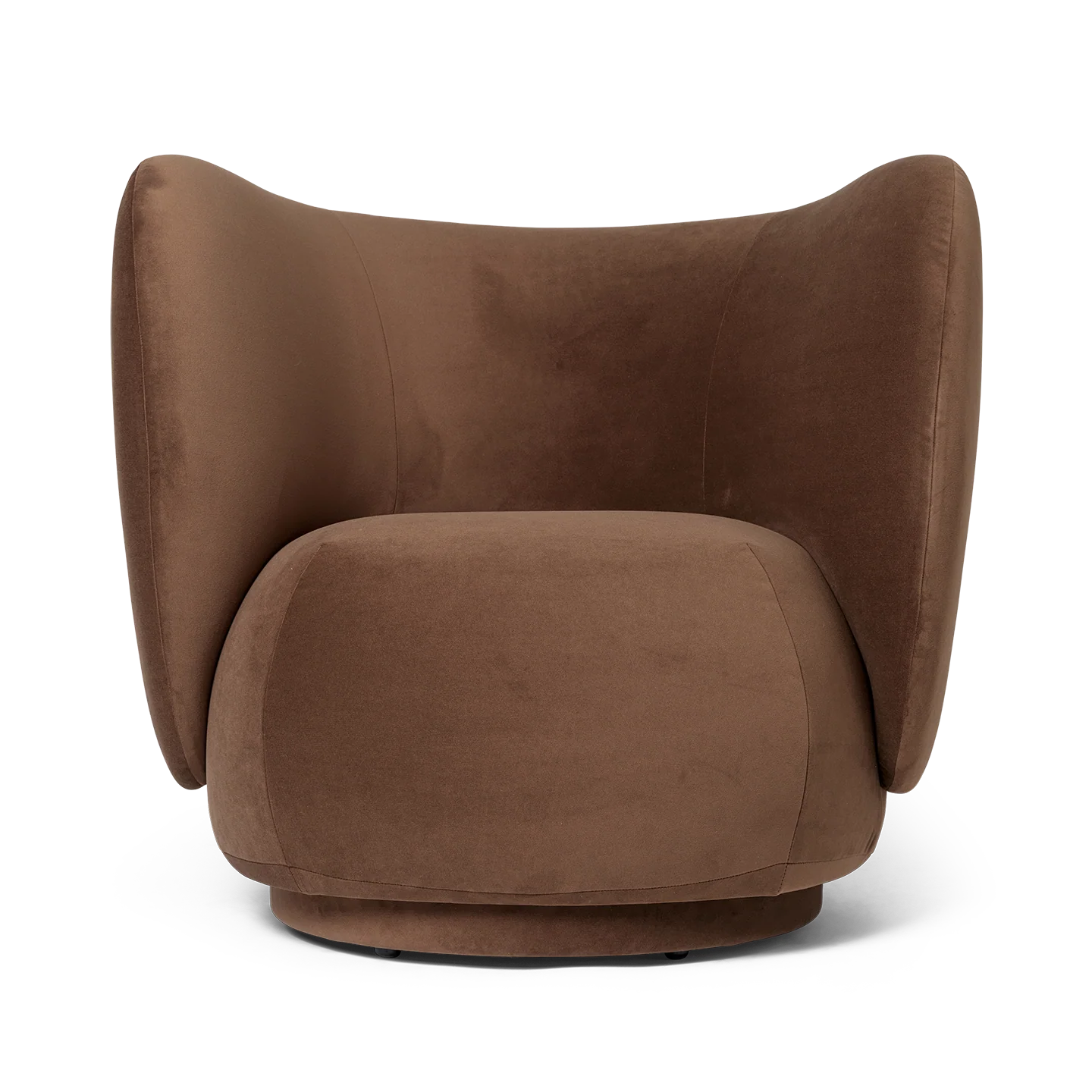 Fotel obrotowy RICO LOUNGE Rich Velvet brązowy