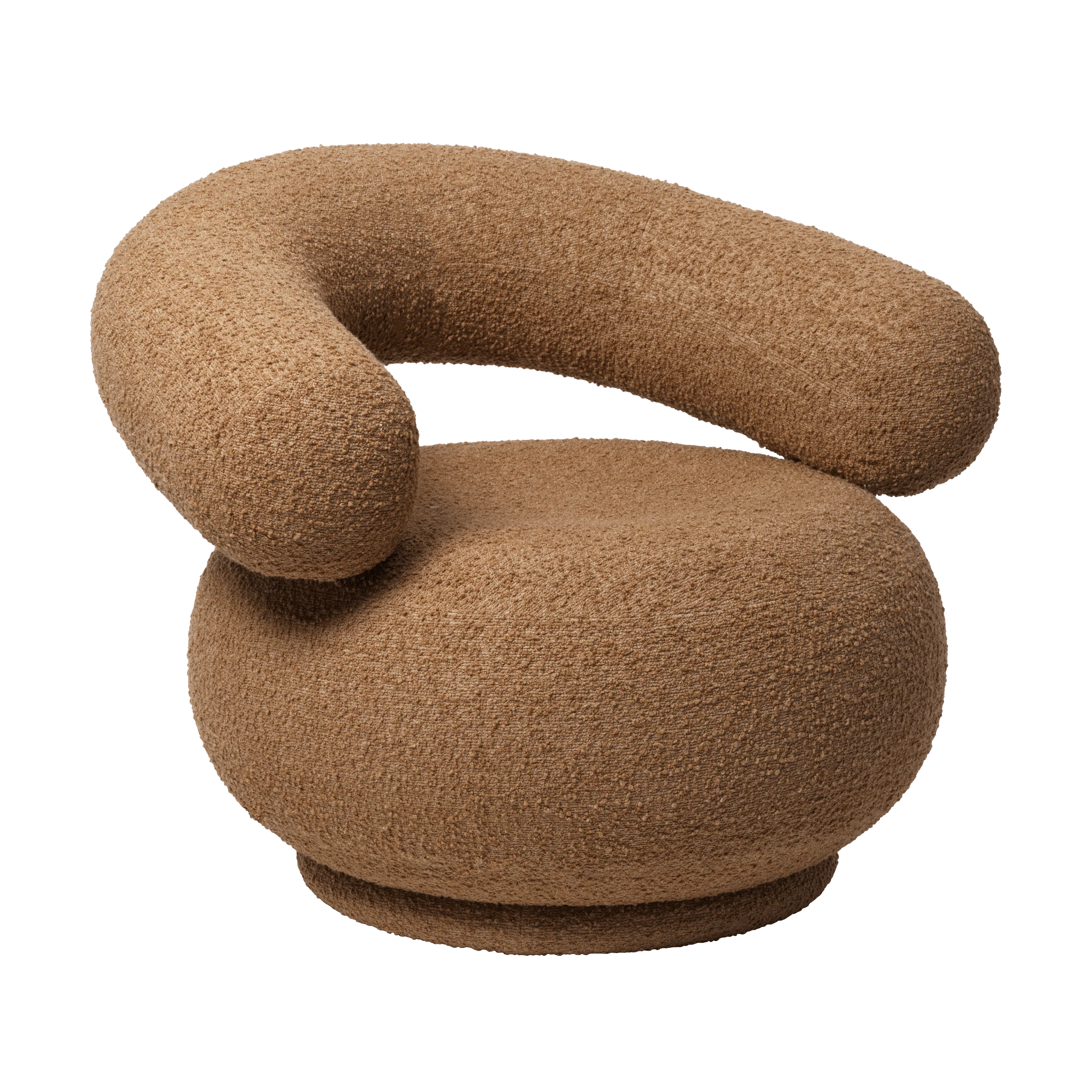 Fotel ORBO kawowy boucle
