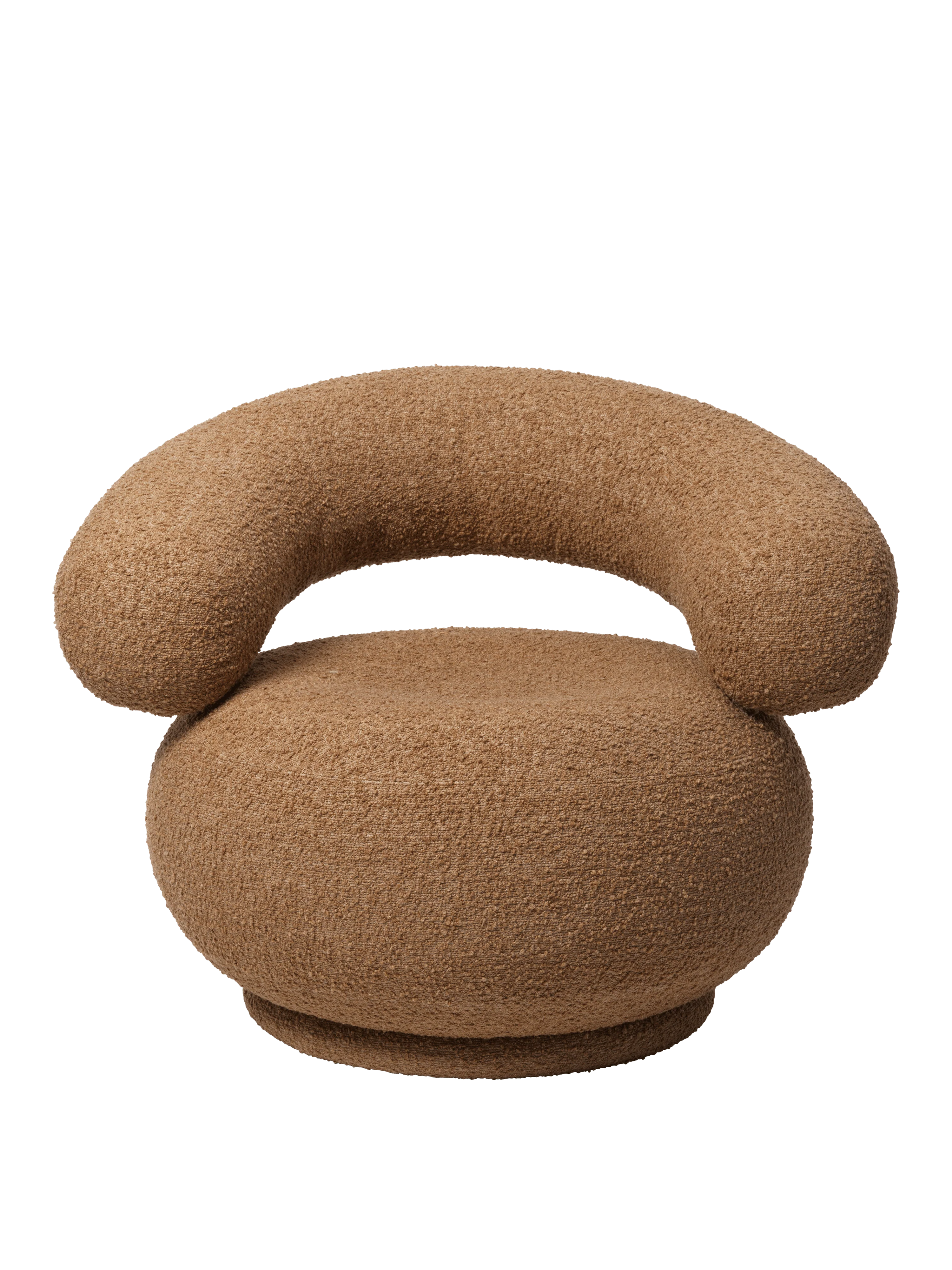 Fotel ORBO kawowy boucle - Image 4