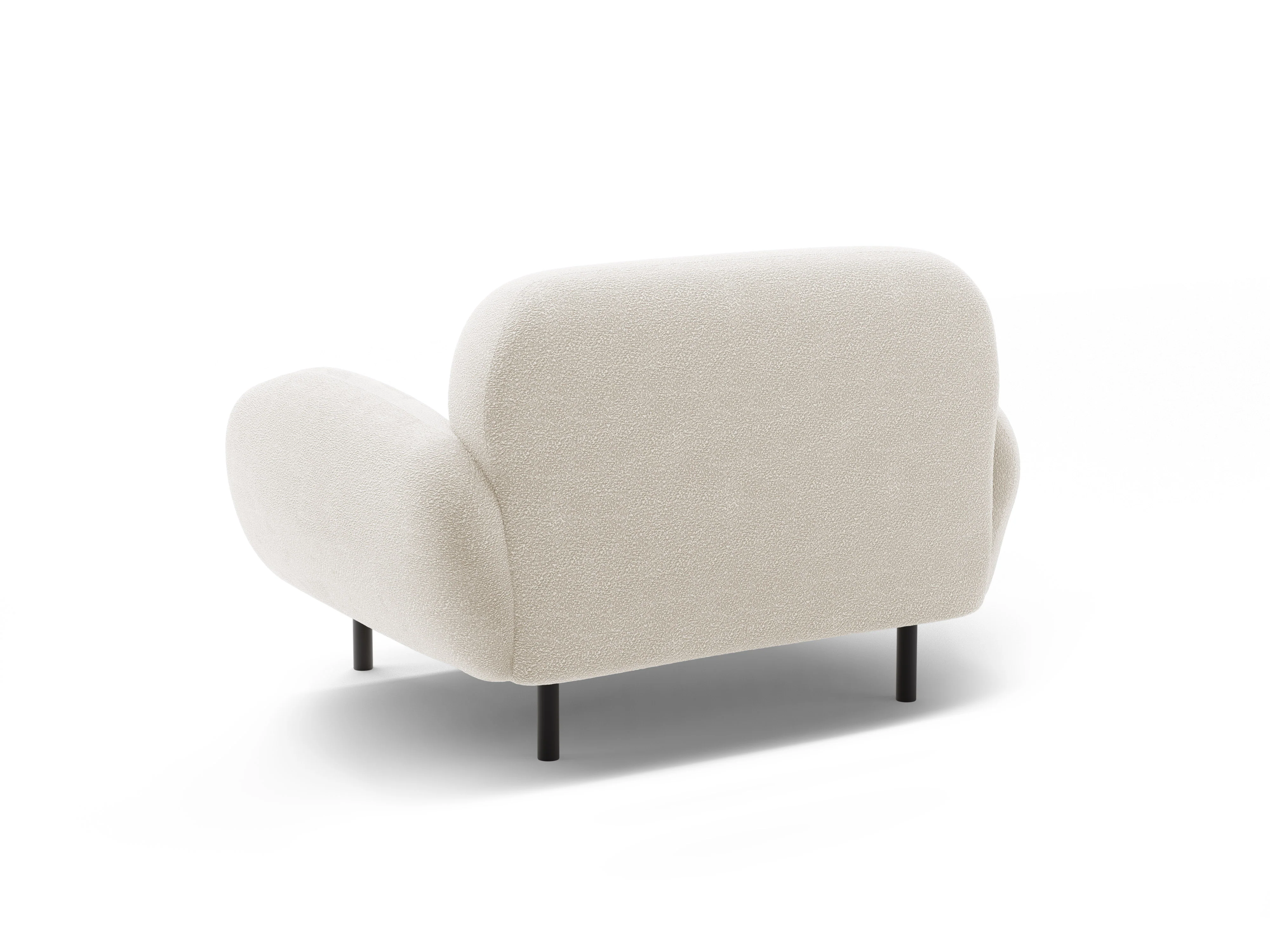 Fotel POPPY biały boucle - Image 4